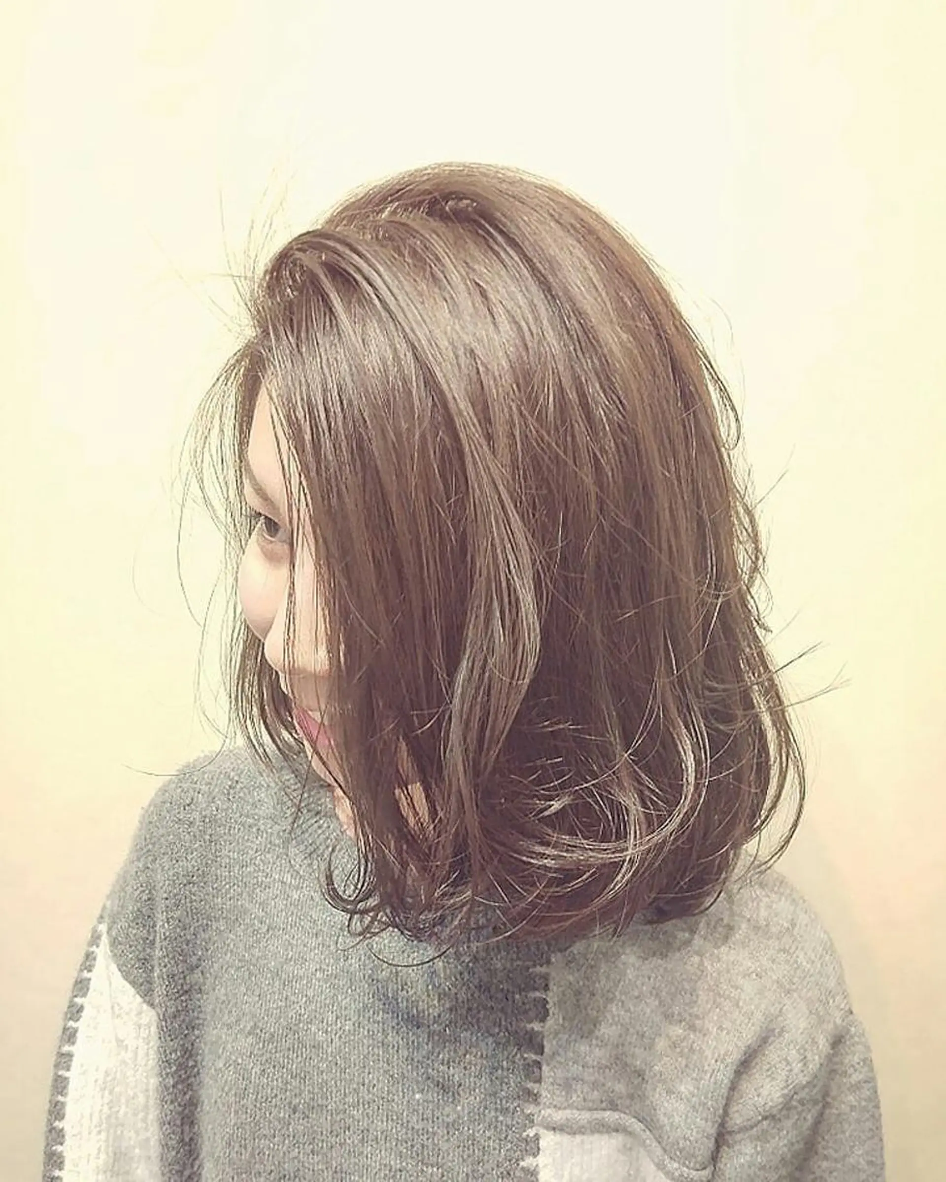 ミディアム カラー brut所属・SaKai Nozomiのヘアスタイル