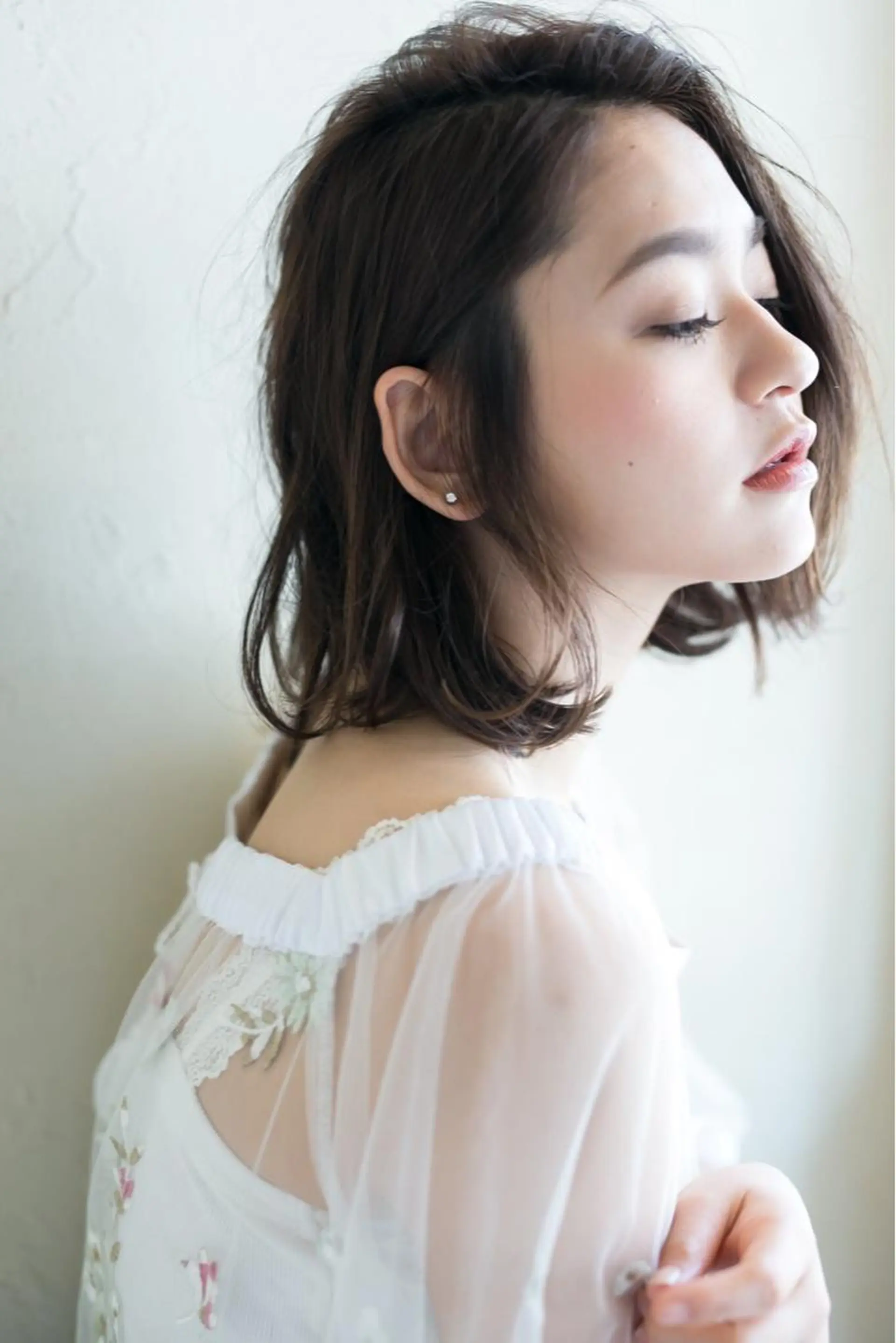 ミディアム カラー ヘアカラー トリートメント ENIF ヤマグチアツコのヘアスタイル