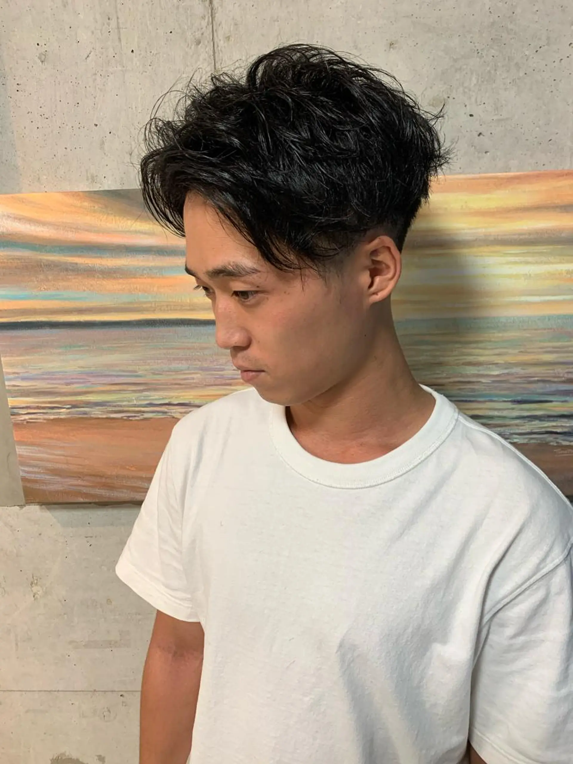 ショート メンズ メンズパーマ 刈り上げ くせ毛 Beach private salon所属・Beach 代表 KENTAのヘアスタイル