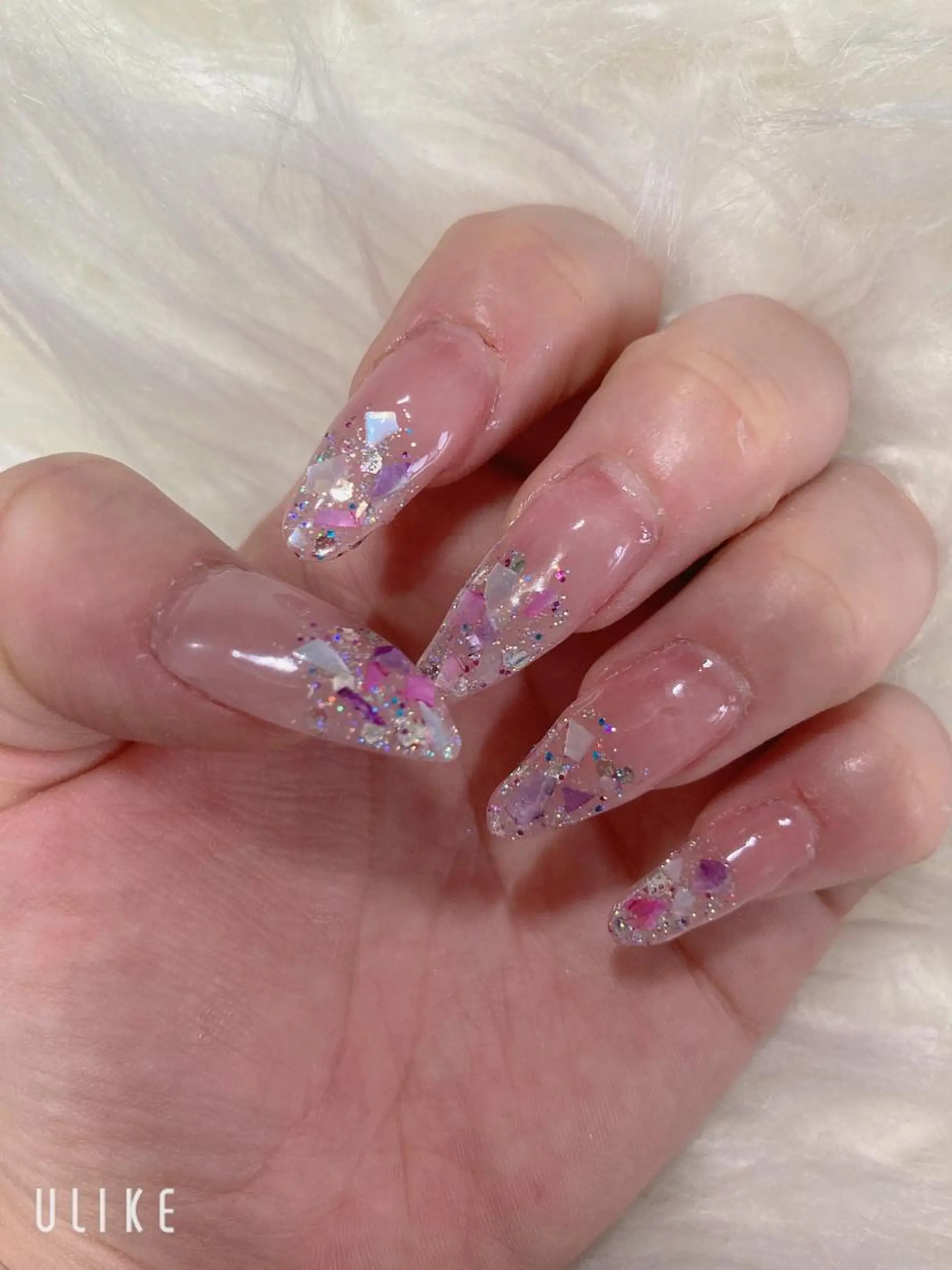 ネイル 長さ出し ネイルケアサロン Campanulaのネイルデザイン