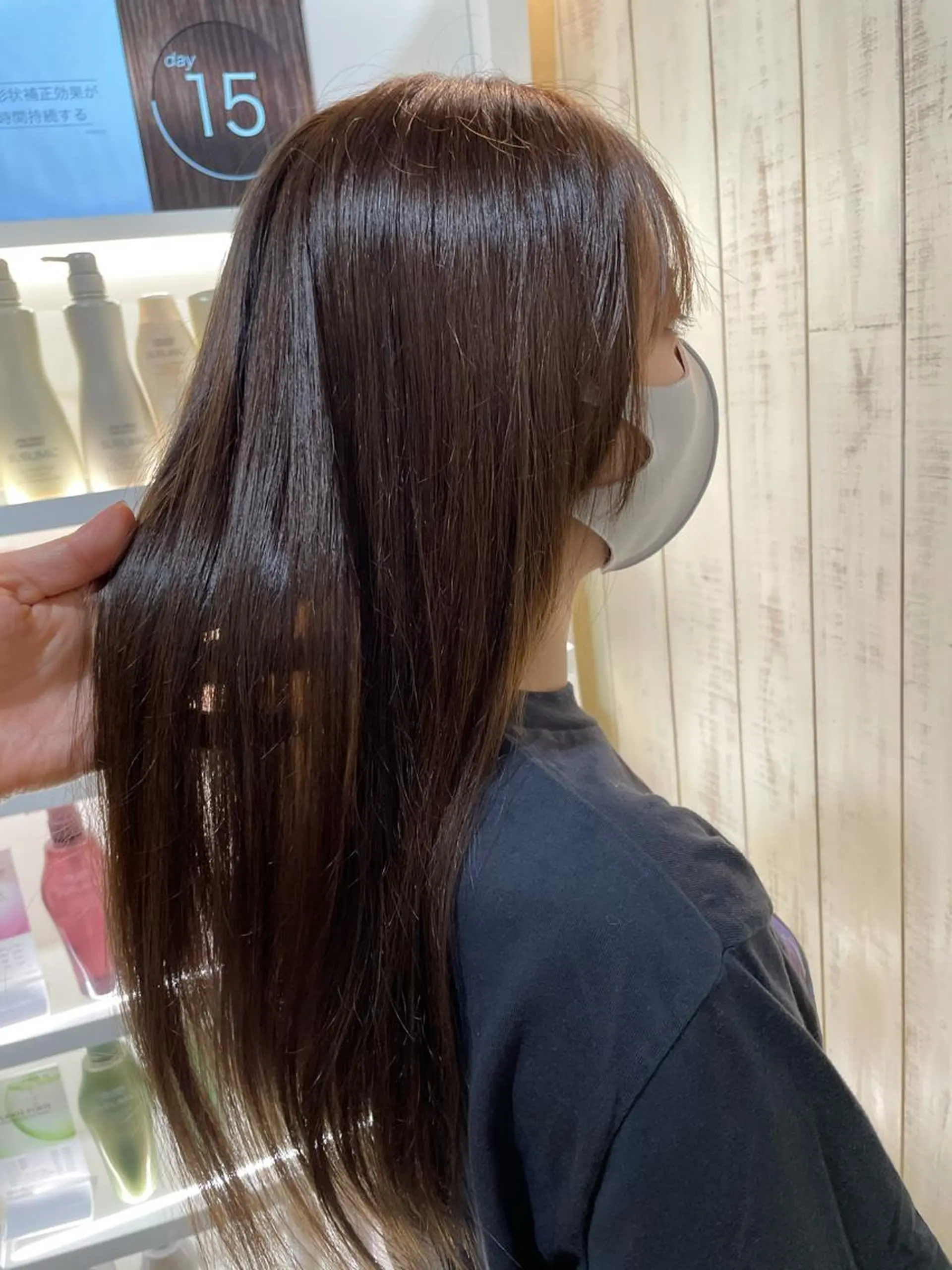 ロング カラー アッシュ ベージュカラー オリーブベージュ シルバー 韓国ヘア🇰🇷船橋 髪質改善/上野愛果のヘアスタイル