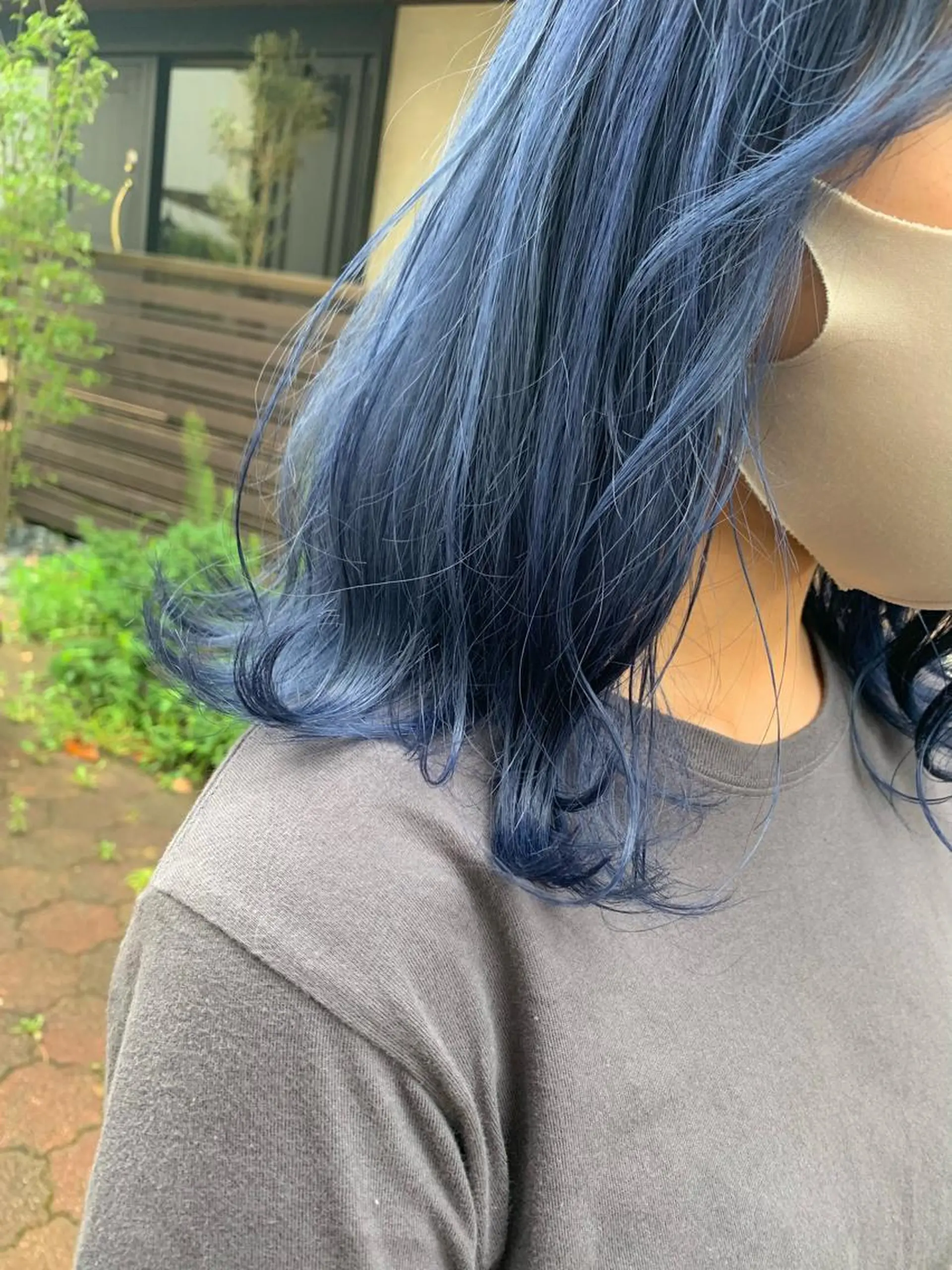 ミディアム カラー ブルーカラー メンズサロンロス【LOSS】所属・メンズパーマ/新潟駅 NOBUTA🔥のヘアスタイル