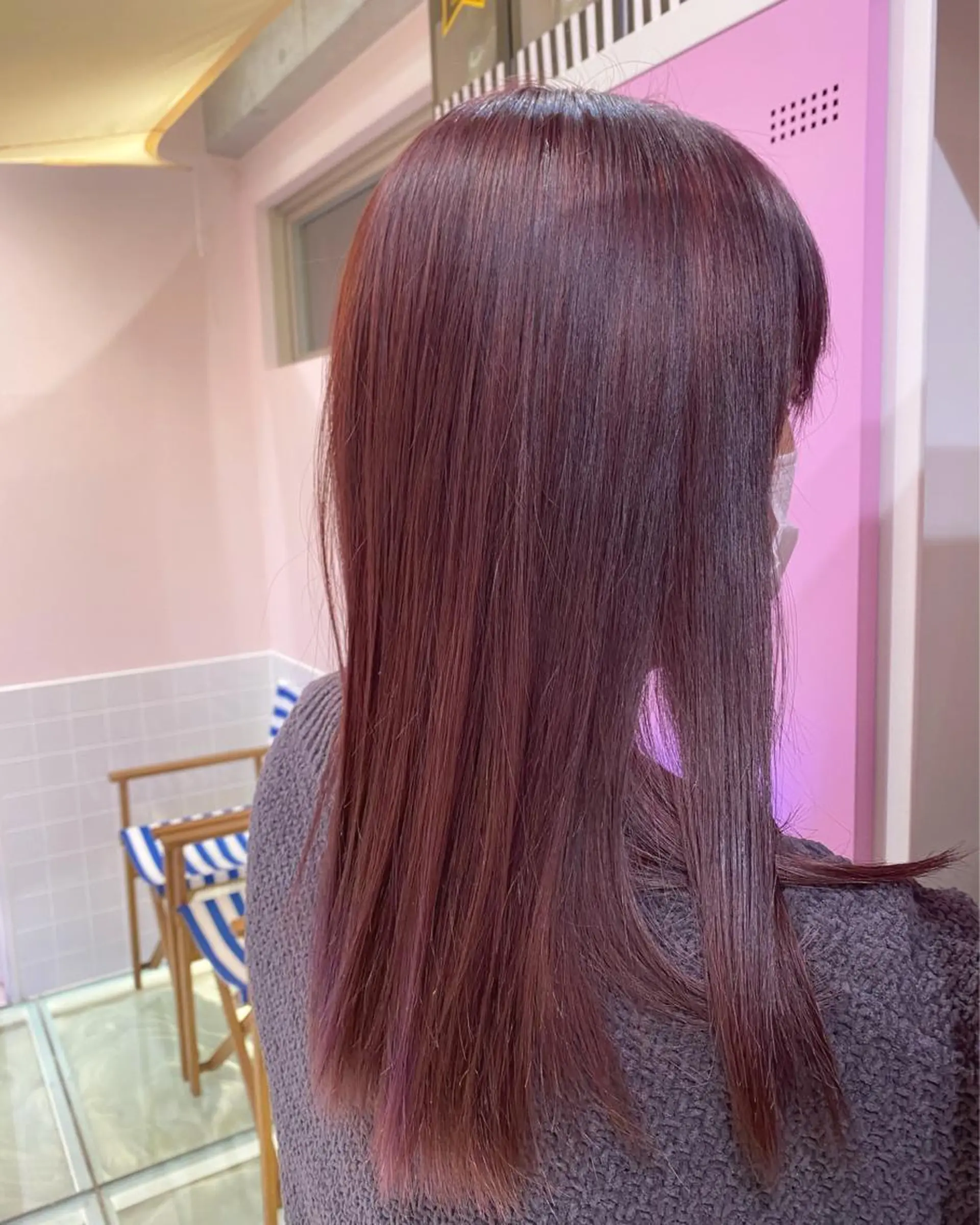 セミロング カラー SALOWIN横浜所属・𓍯韓国style/ 髪質改善𓍯中村和希のヘアスタイル