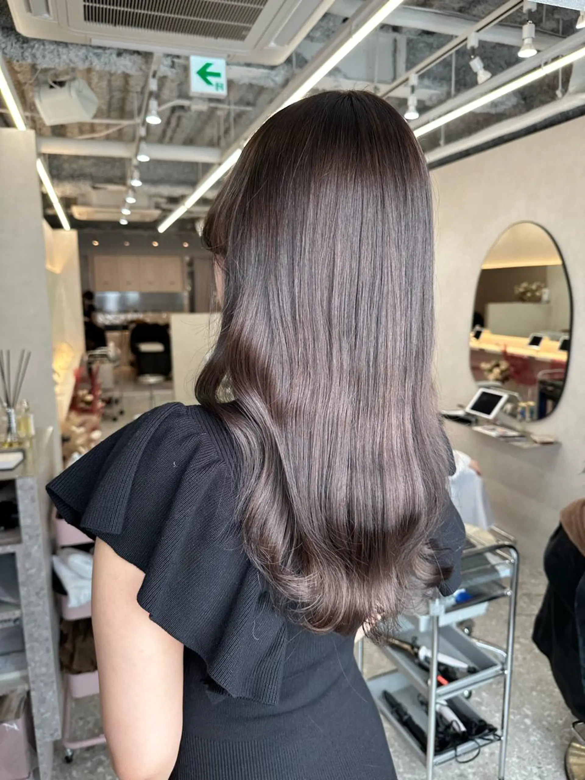 ロング シールエクステ エクステ 顔周りカット 髪質改善 韓国風ヘア カット ヘアカラー トリートメント 新宿/韓国レイヤー/ 髪質改善/佐藤航のヘアスタイル