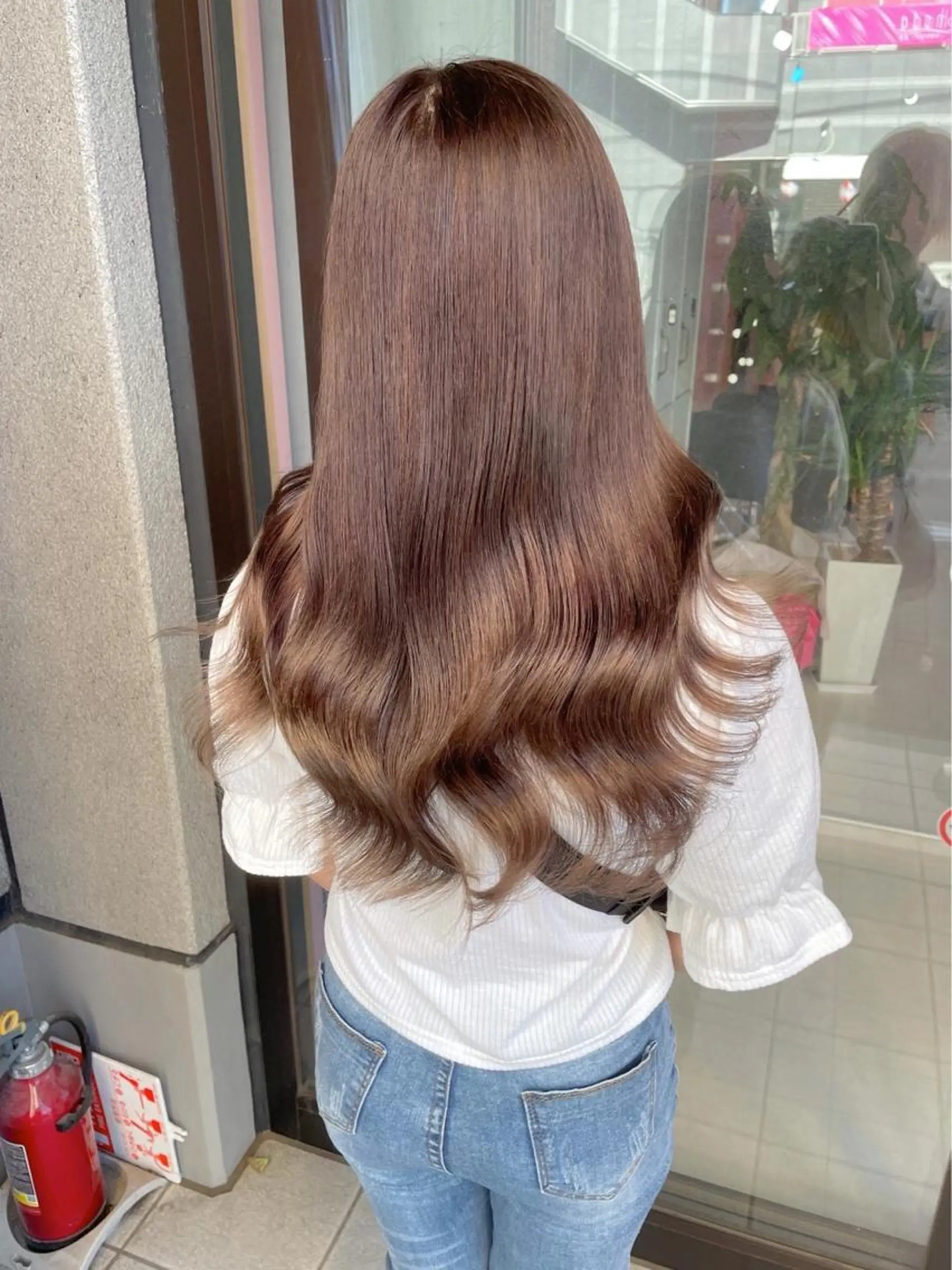 セミロング カラー セミロングパーマ ブリーチ ハイトーンカラー メンズ特化/パーマ/ 骨格矯正カット/真人のヘアスタイル