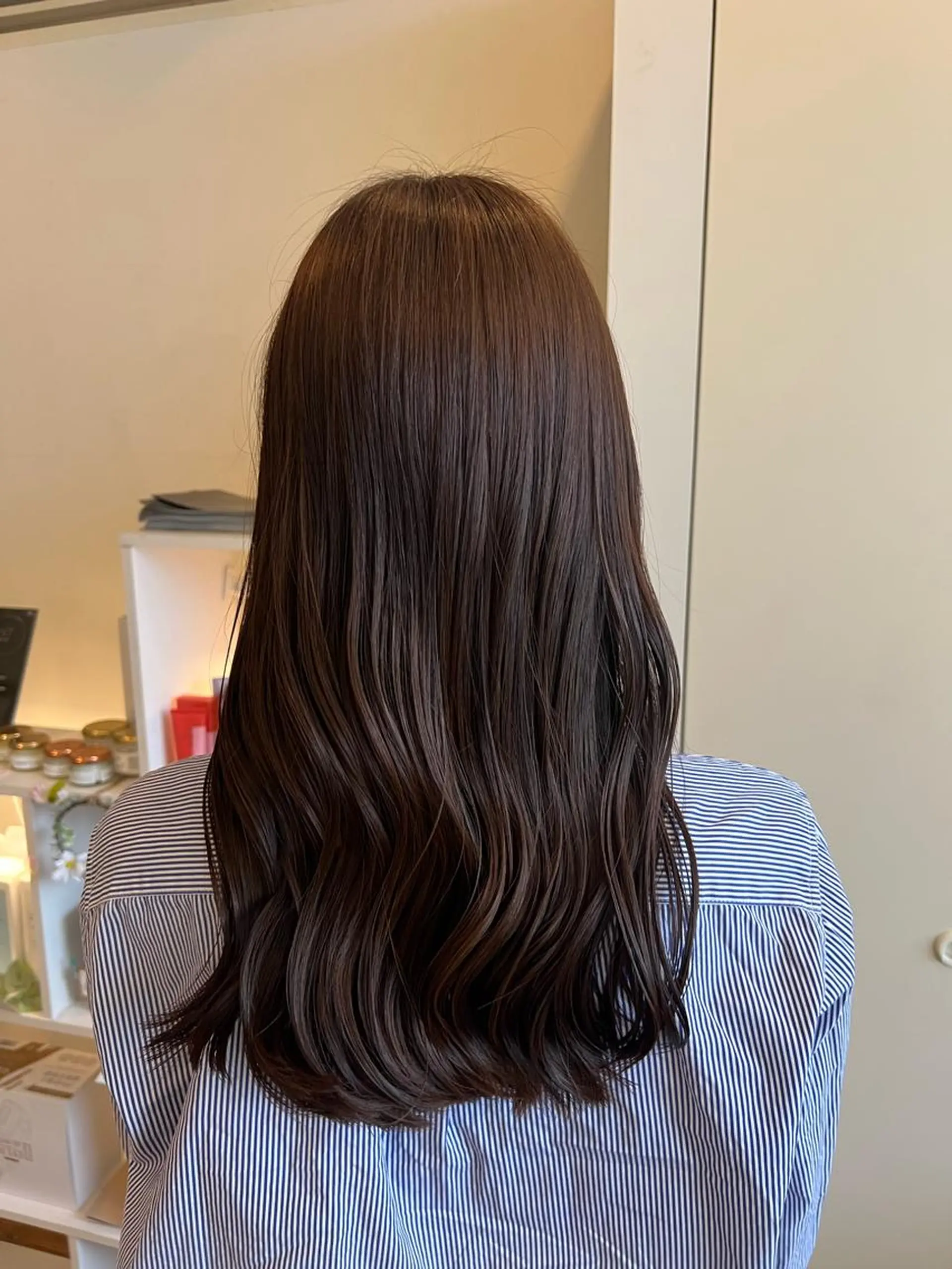 ロング カラー カット ヘアカラー トリートメント 竹添 有梨沙のヘアスタイル