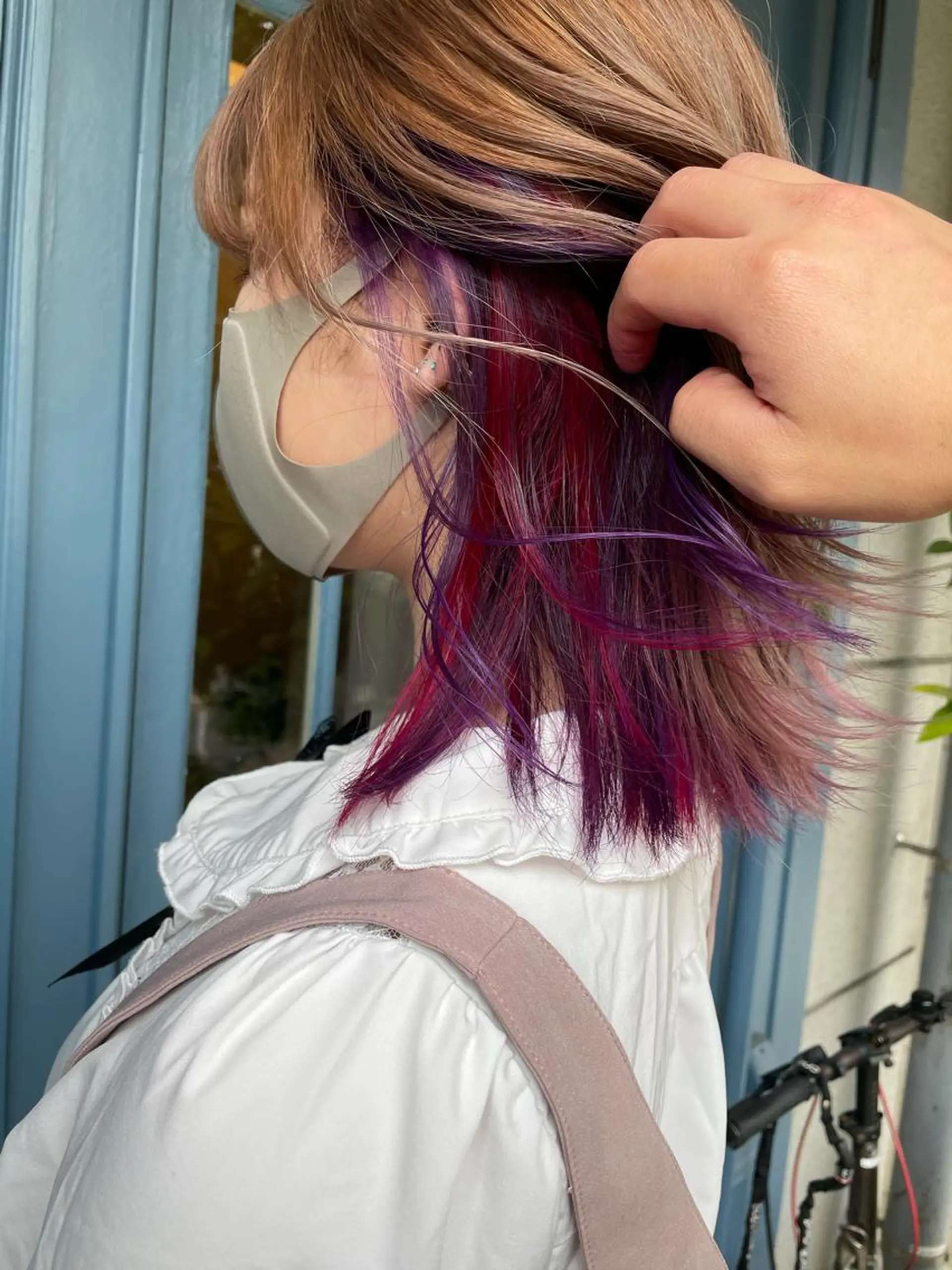 ショート ブリーチ毛矯正.髪質 改善.髪にドラマをのヘアスタイル