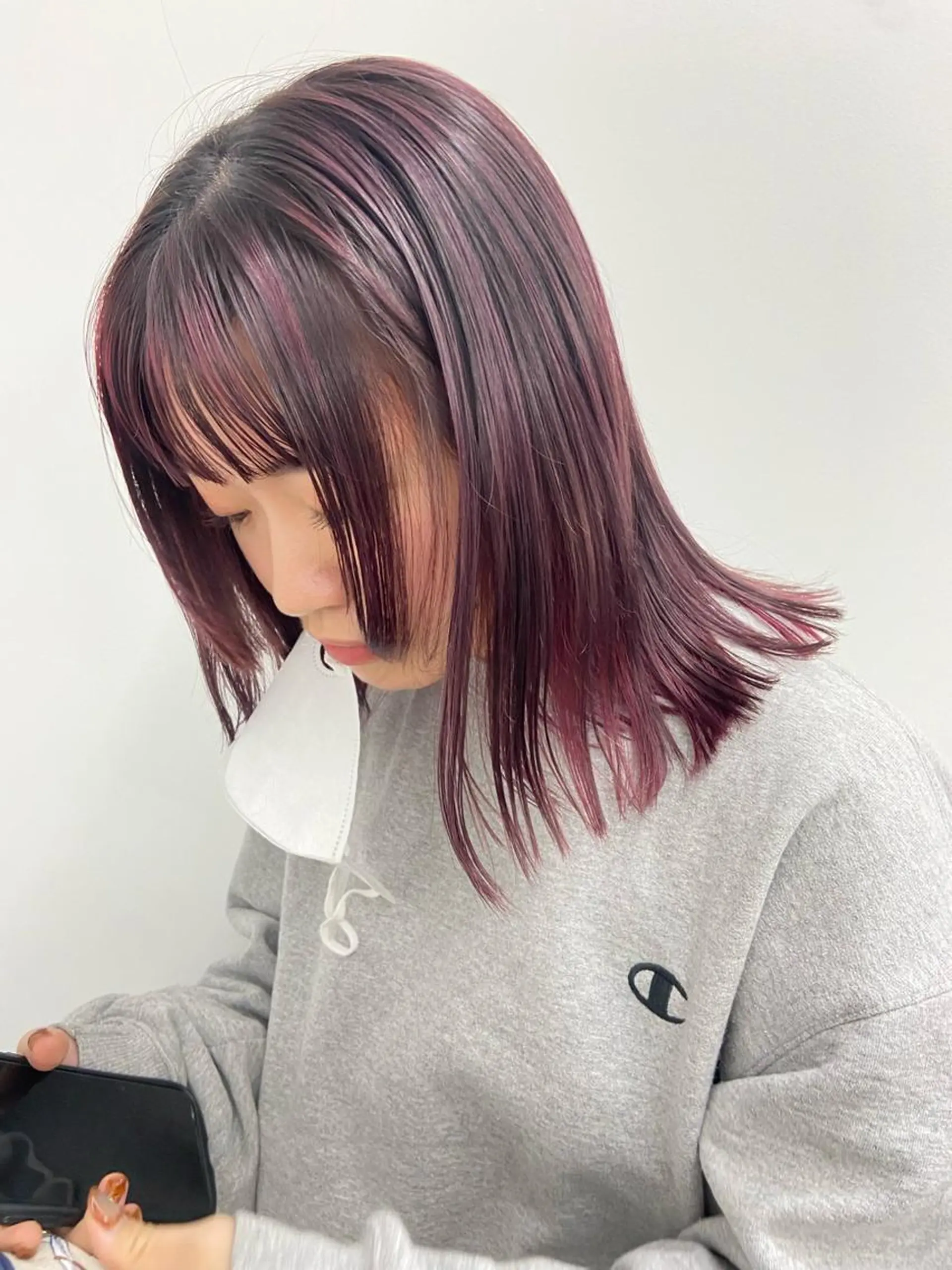 セミロング カラー ヘアカラー トリートメント ダブルカラー 🌙ｃｈｉｎａｒｉのヘアスタイル