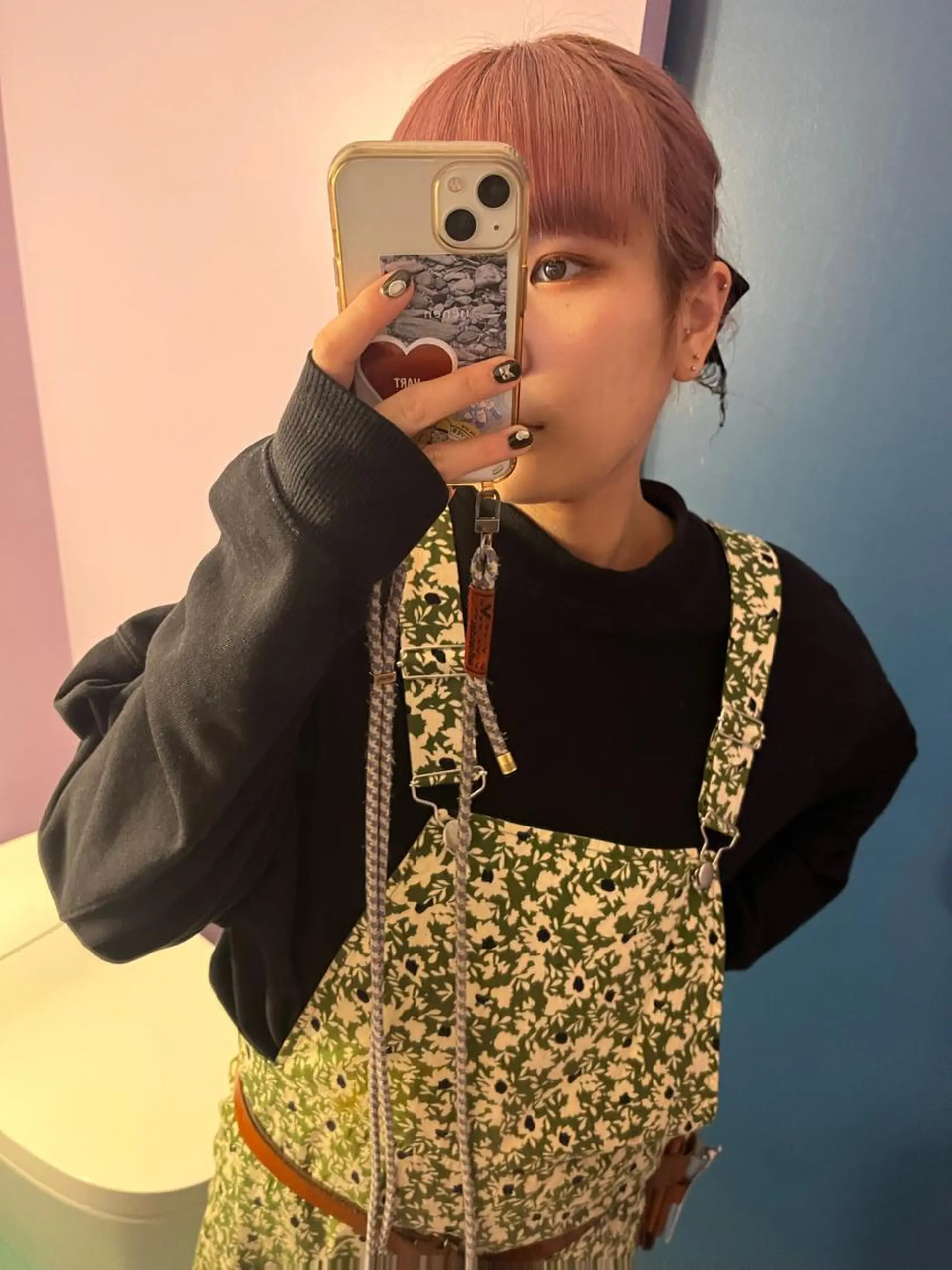 セミロング カラー パーマ ヘアアレンジ キッズ 縮毛矯正 デザインカラー 原宿/キシタのヘアスタイル