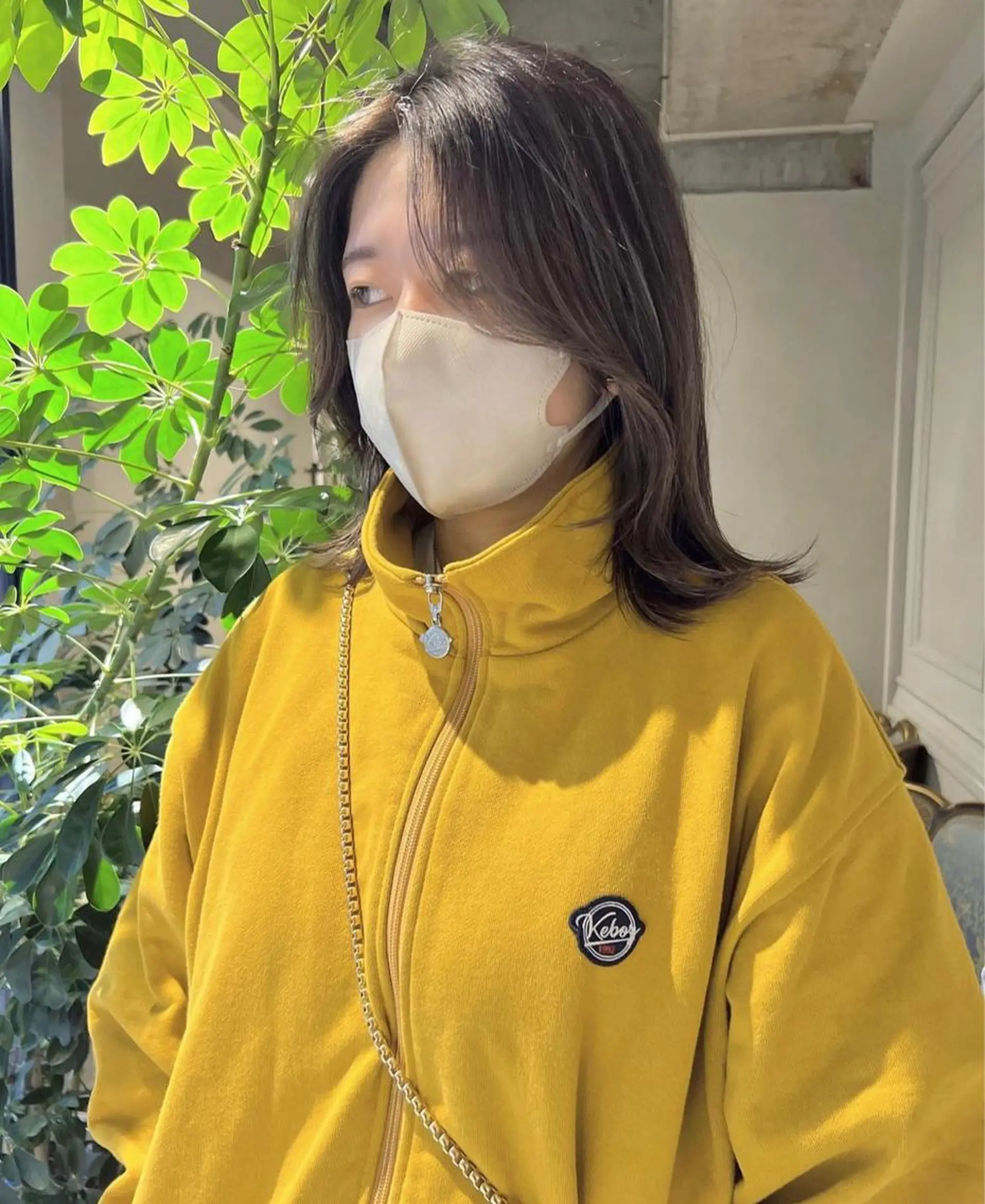 ミディアム ハイライト ヘアカラー 梅原 大和のヘアスタイル