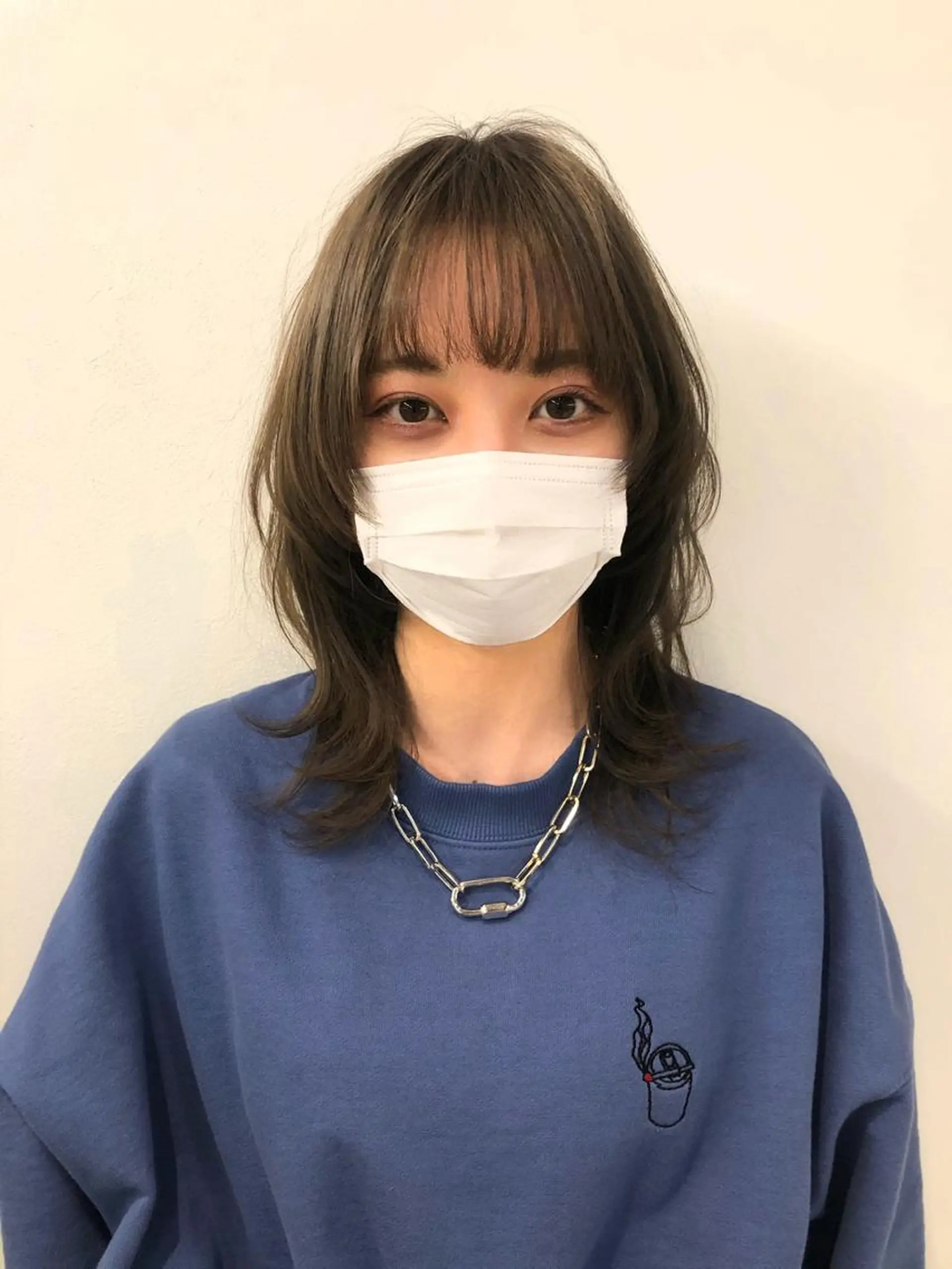 セミロング ウルフカット カット やまぎし ひろきのヘアスタイル