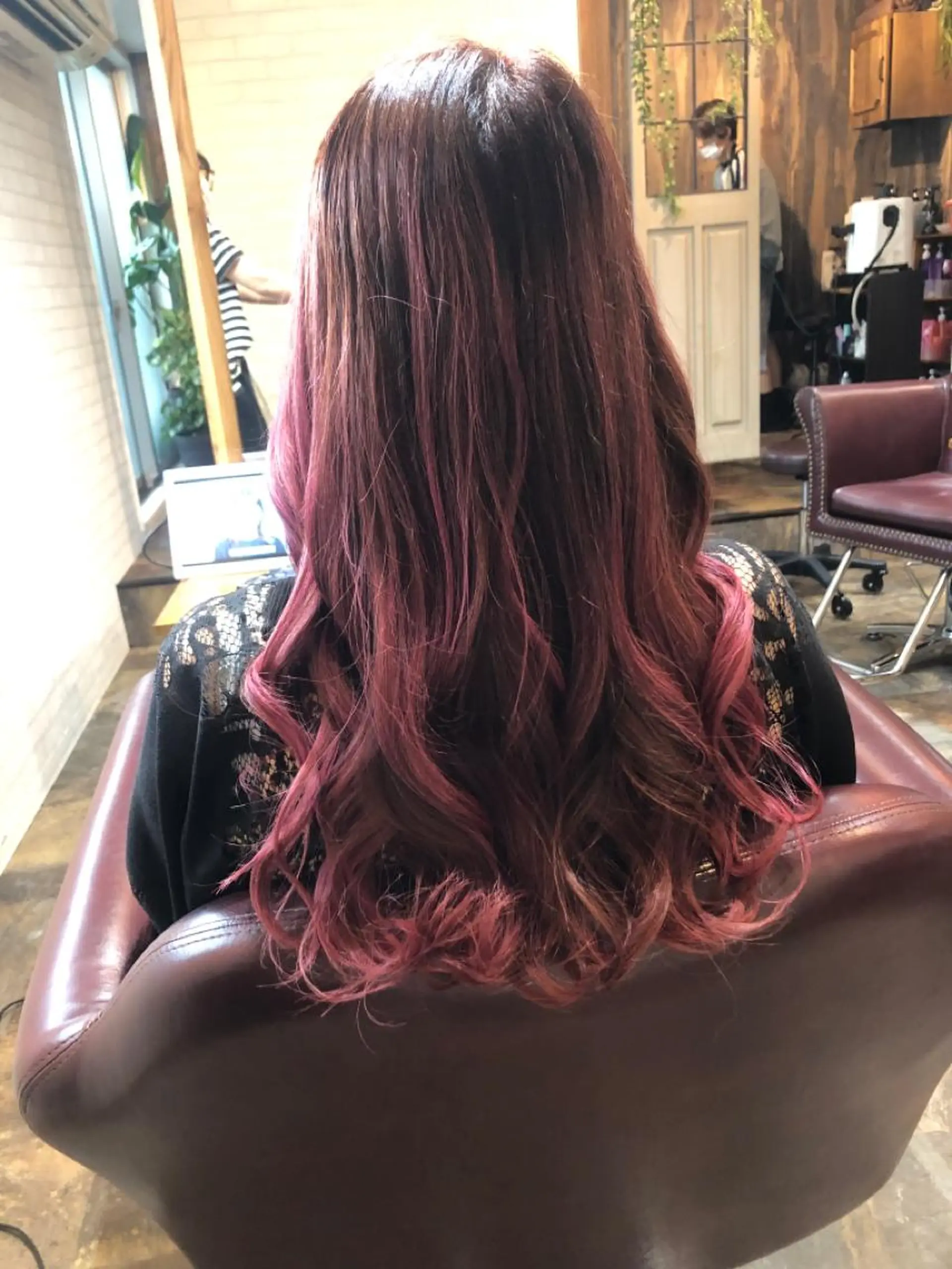 ロング ヘアカラー トリートメント みやもと☆ まなみのヘアスタイル