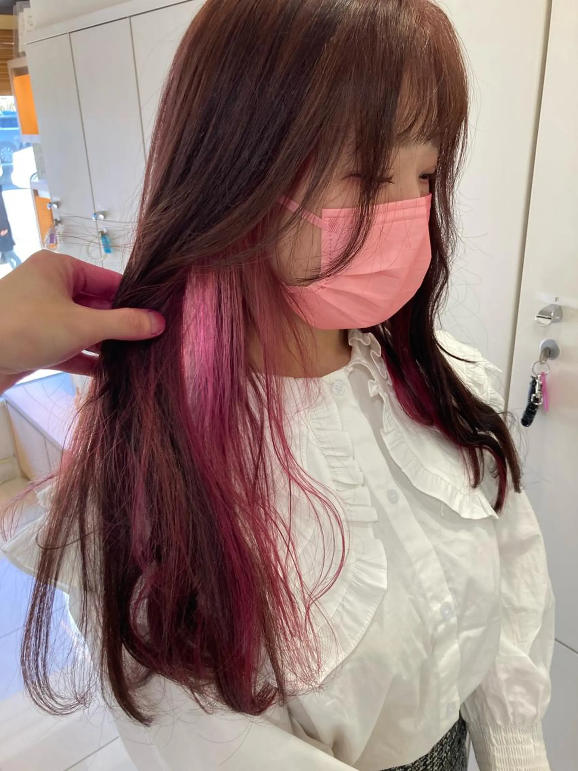 ロング カラー 永井 大希のヘアスタイル