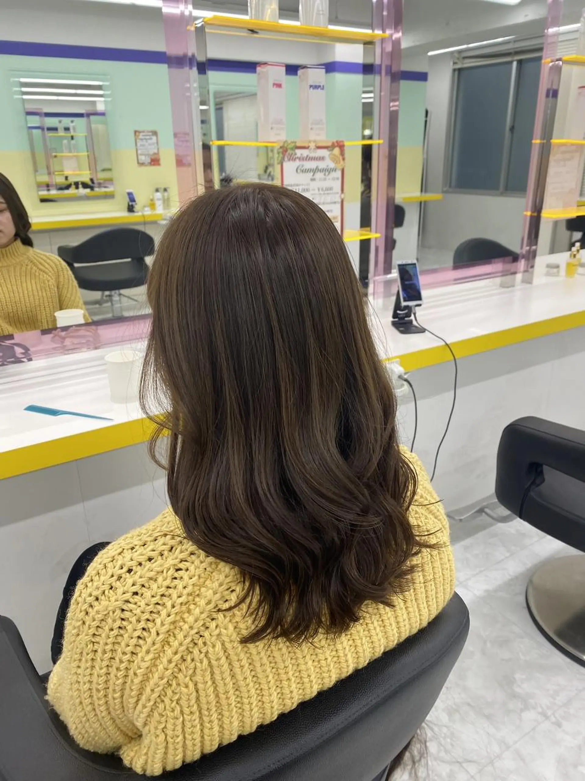 カラー トレンド韓国暖色 ♡momo♡のヘアスタイル