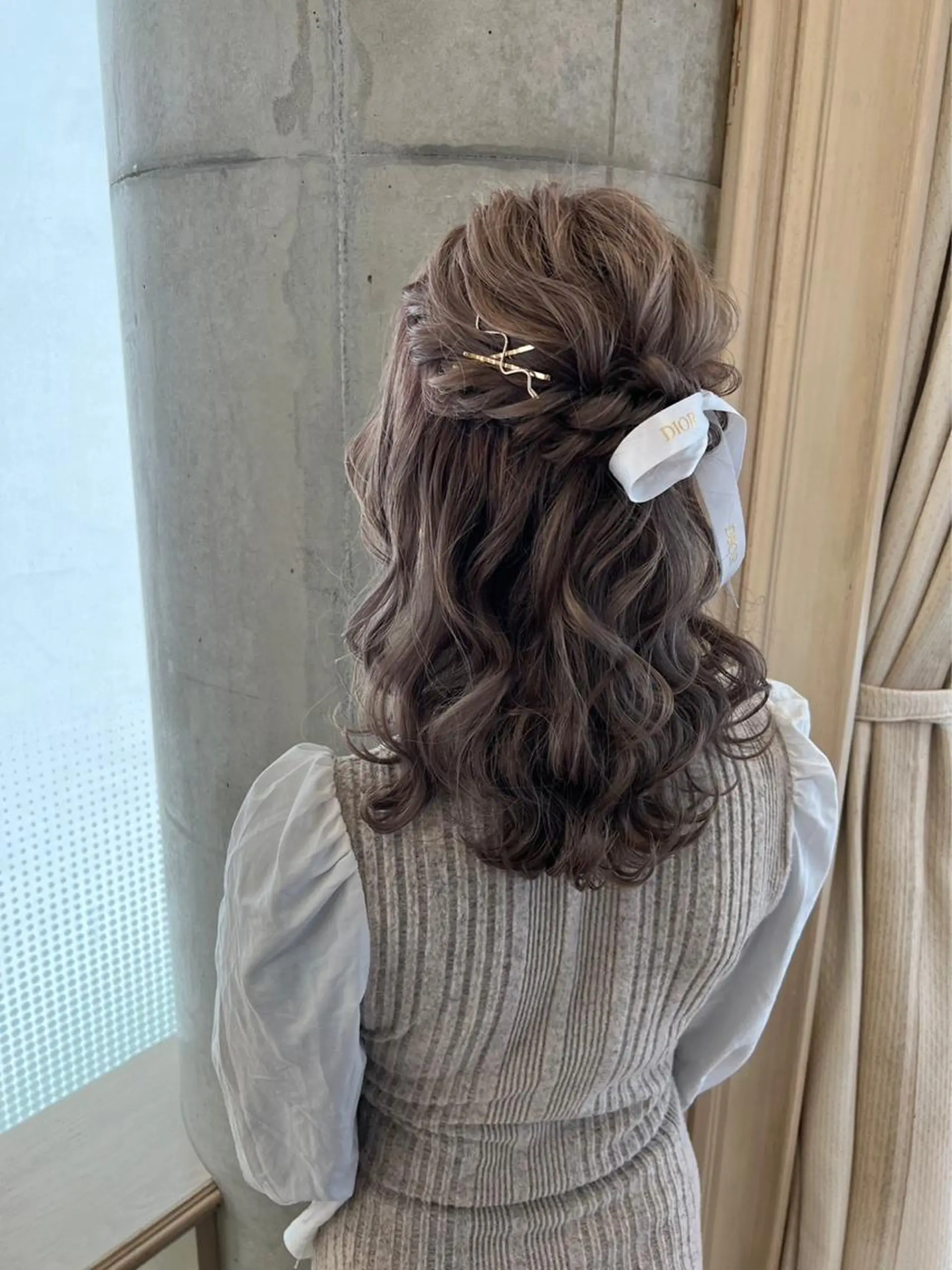 ミディアム ヘアアレンジ ヘアセット 🦋Misaki🦋 メンズパーマ/着付けのヘアスタイル