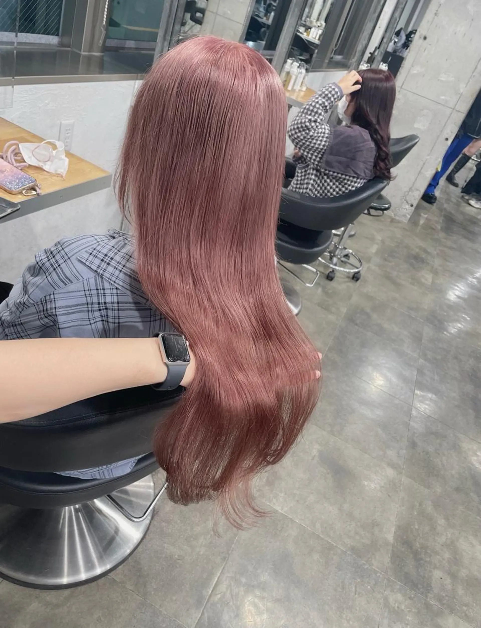 ロング カラー ヘアカラー トリートメント ヘッドスパ ヘアセット ベージュカラー💖 やすひろのヘアスタイル