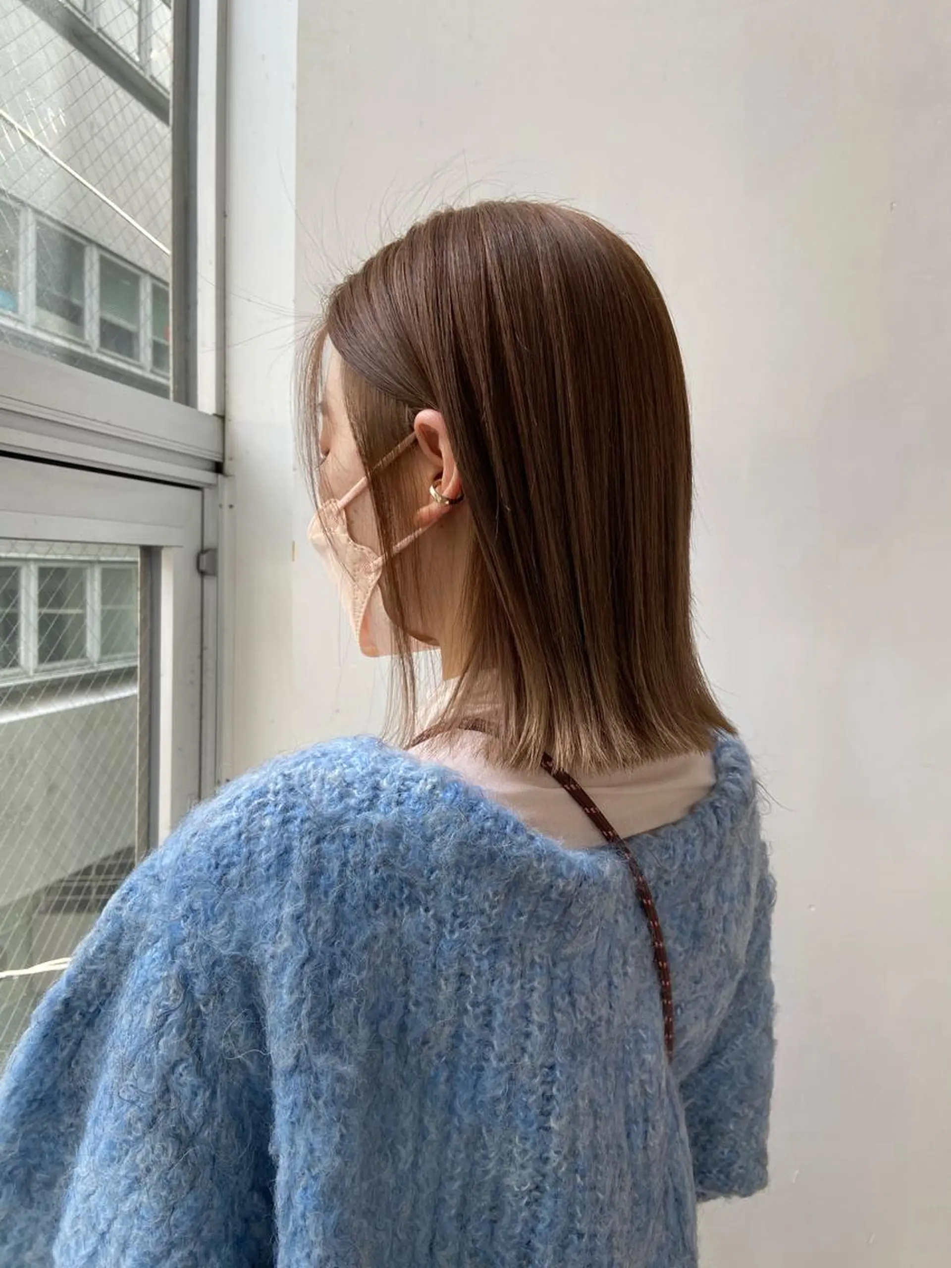 ミディアム カラー ヘアアレンジ ベージュカラー ヘアカラー Rinon所属・沖 真琴のヘアスタイル