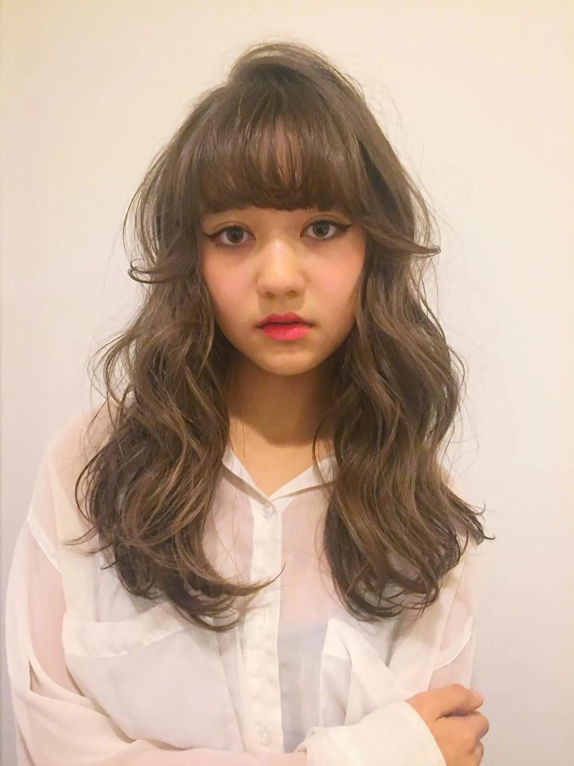 ロング カラー ヘアアレンジ カット hayaka todaのヘアスタイル