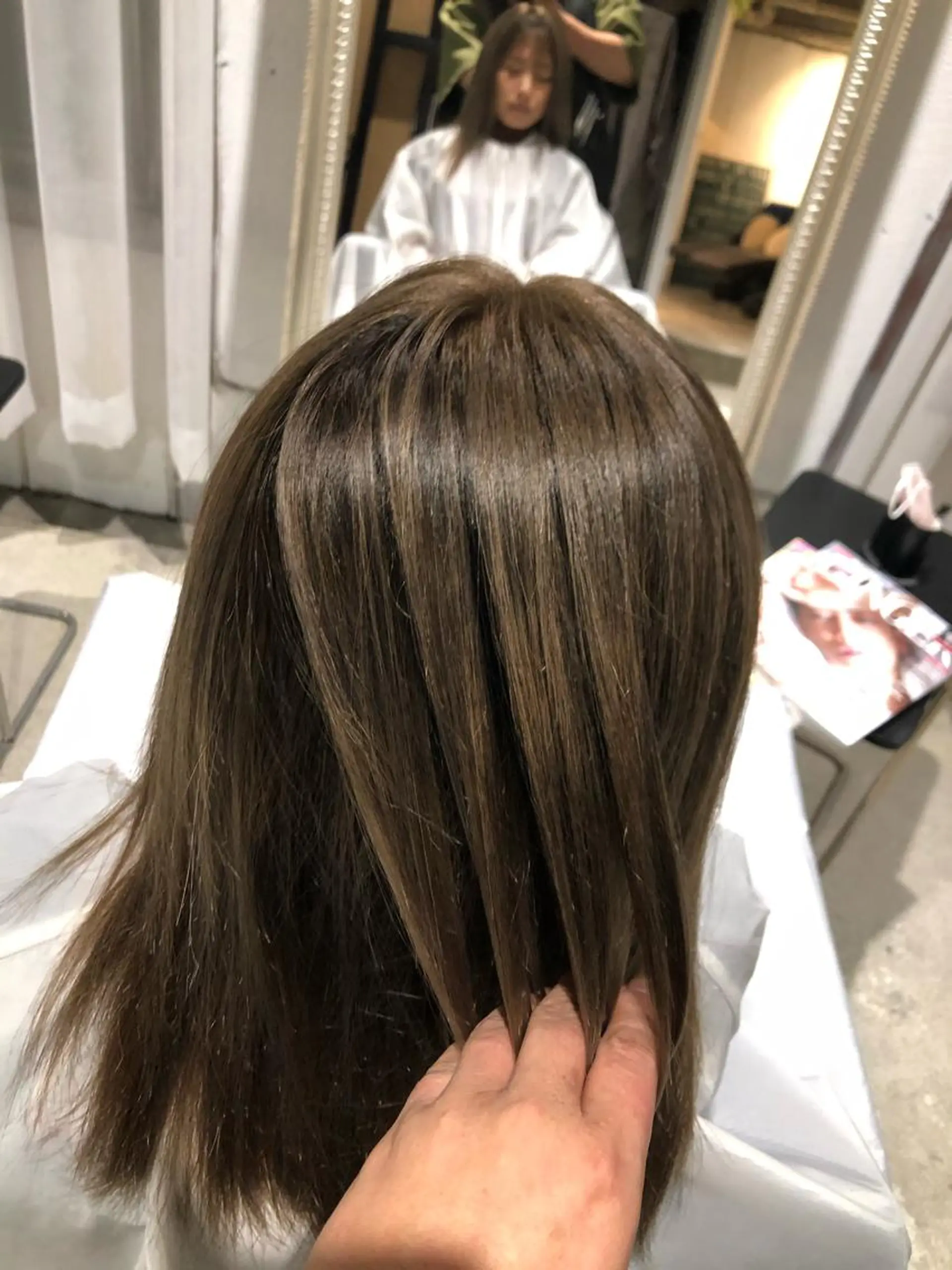 ミディアム カラー 当日予約🆗ショート /ハイライト/松本のヘアスタイル