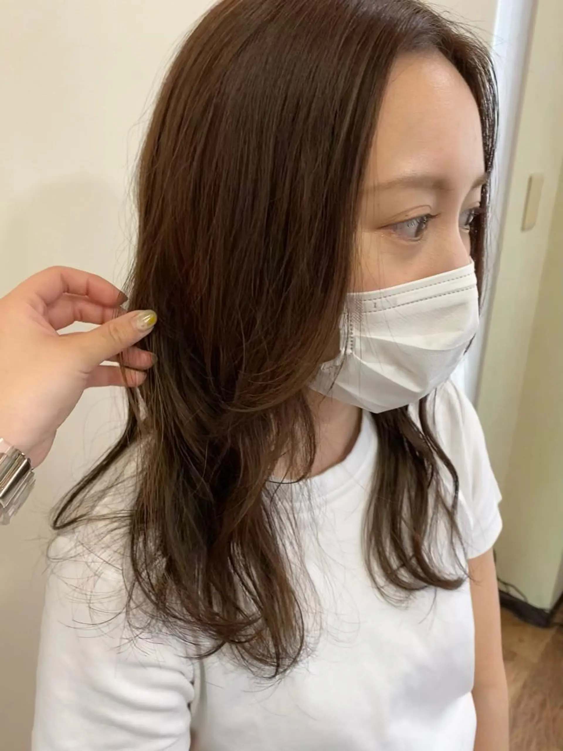 セミロング Un Fleur所属・立野 希沙のヘアスタイル