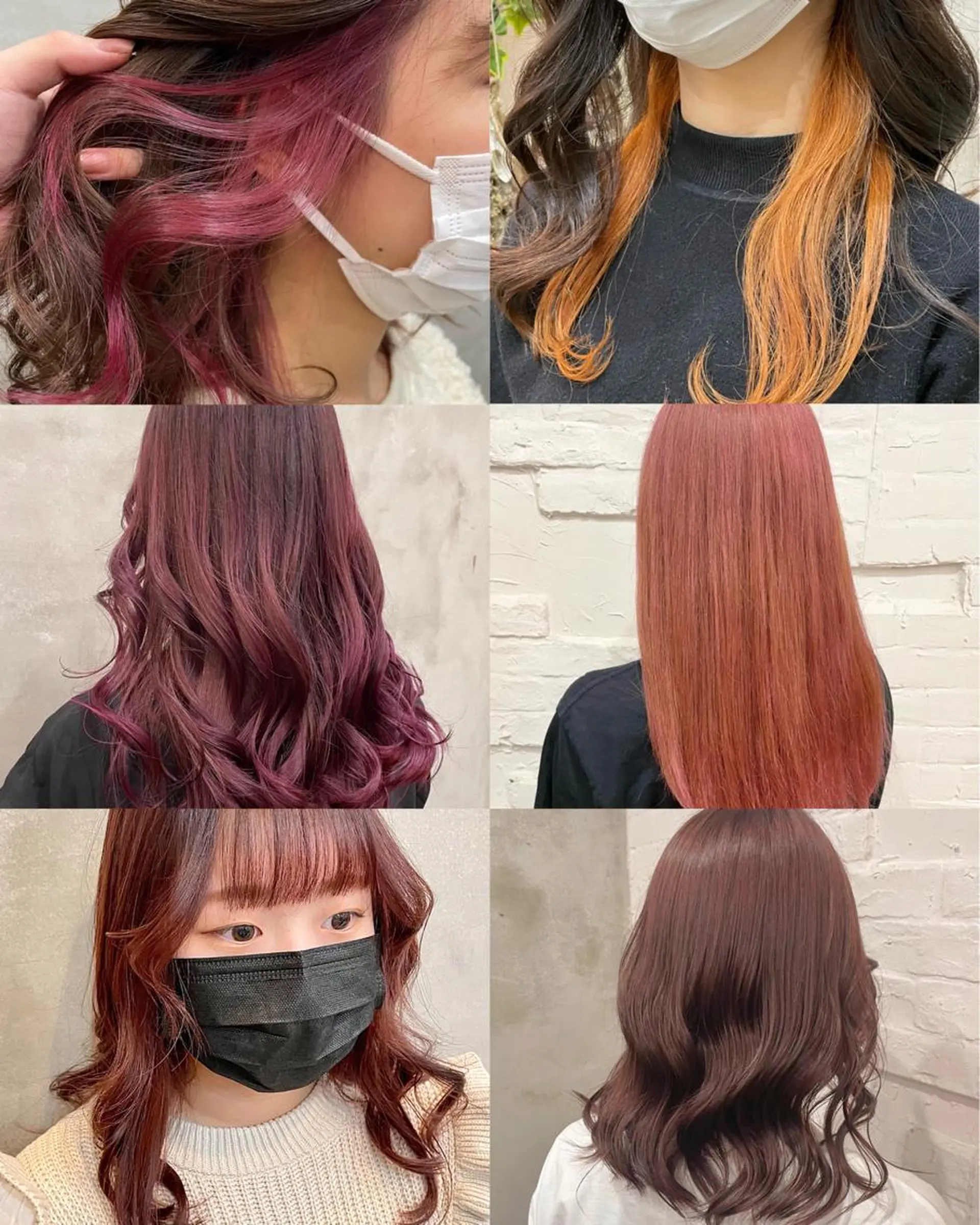 セミロング カラー カット ヘアカラー トリートメント 【ピンク/韓国ヘア/ ヘアセット】亜海のヘアスタイル