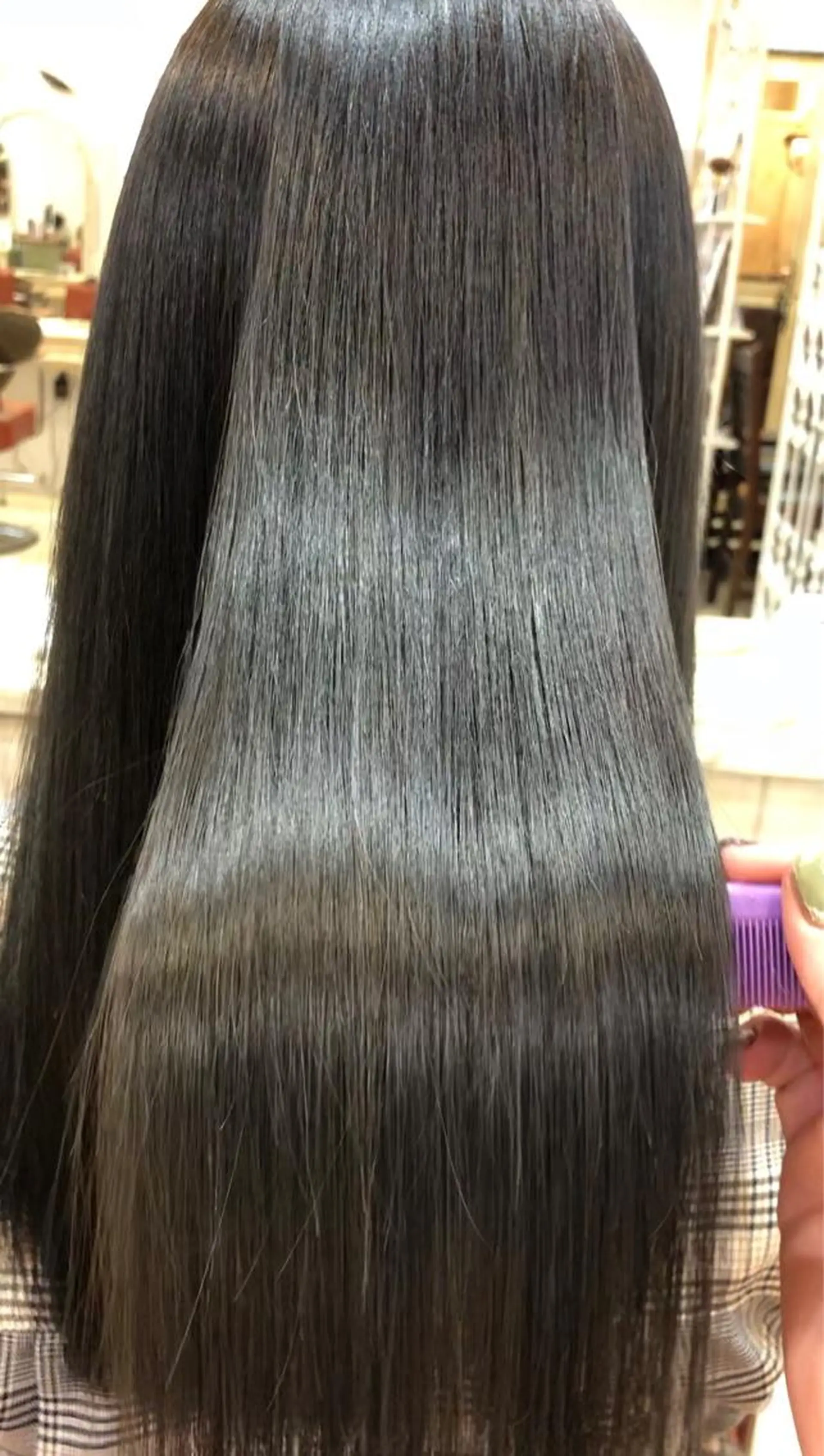 ロング カラー 髪質改善 トリートメント ＼脱・うねり& 広がり／gite菊のヘアスタイル