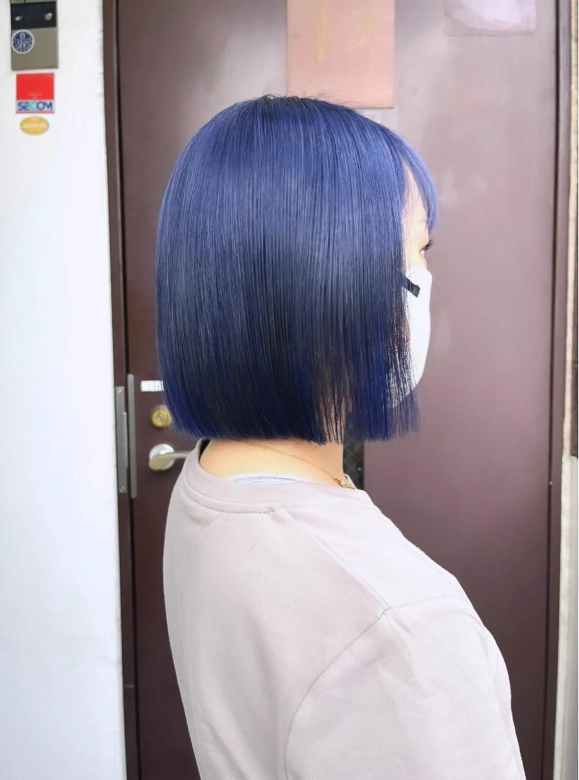 ミディアム カラー カット ヘアカラー ハイトーンカラー 🦋yuri🦋のヘアスタイル