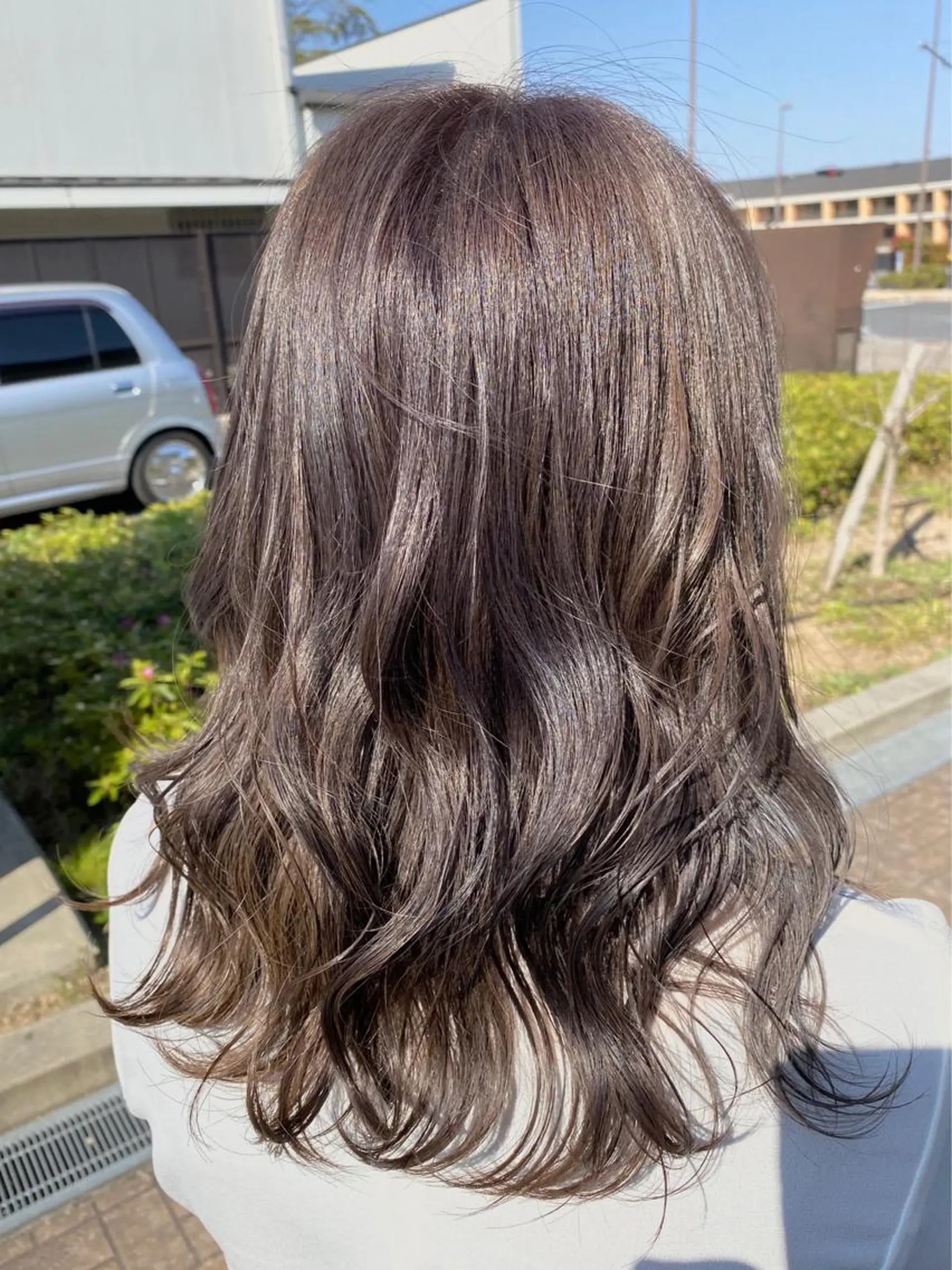 ロング カラー 阿部 響香のヘアスタイル