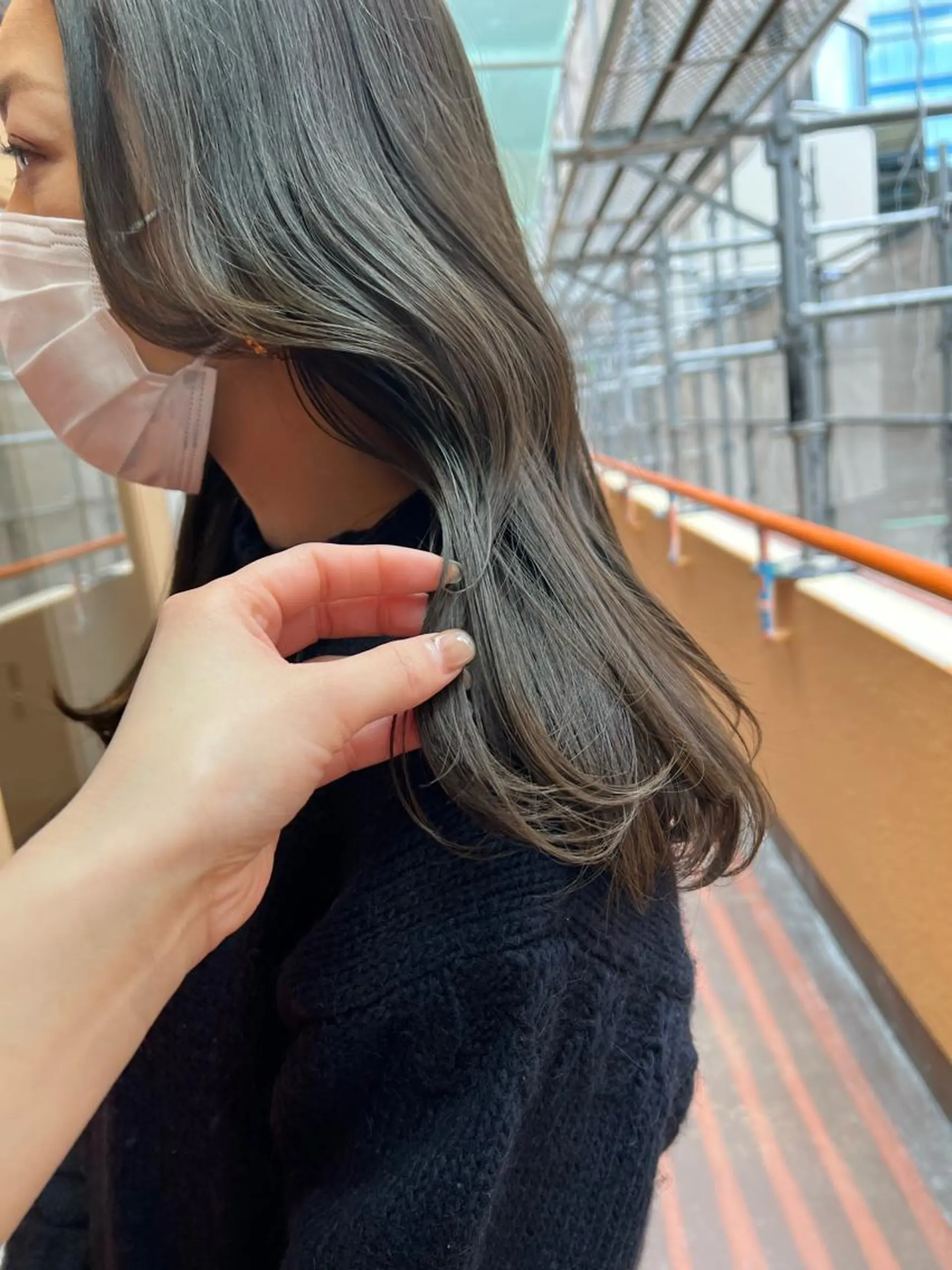 セミロング カラー カット ヘアカラー トリートメント トレンドと似合わせ/ マンツーマン/西上楓のヘアスタイル