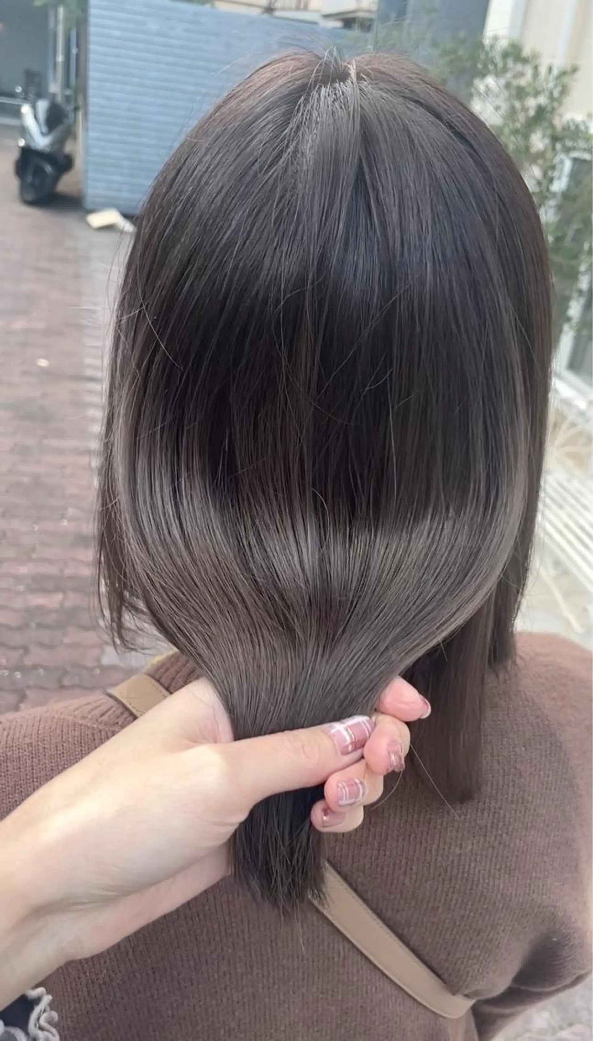 ミディアム カラー ベージュカラー 透明感カラー グレージュ カット ヘアカラー トリートメント BEBE所属・ご新規様限定 透明感カラーKANAのヘアスタイル