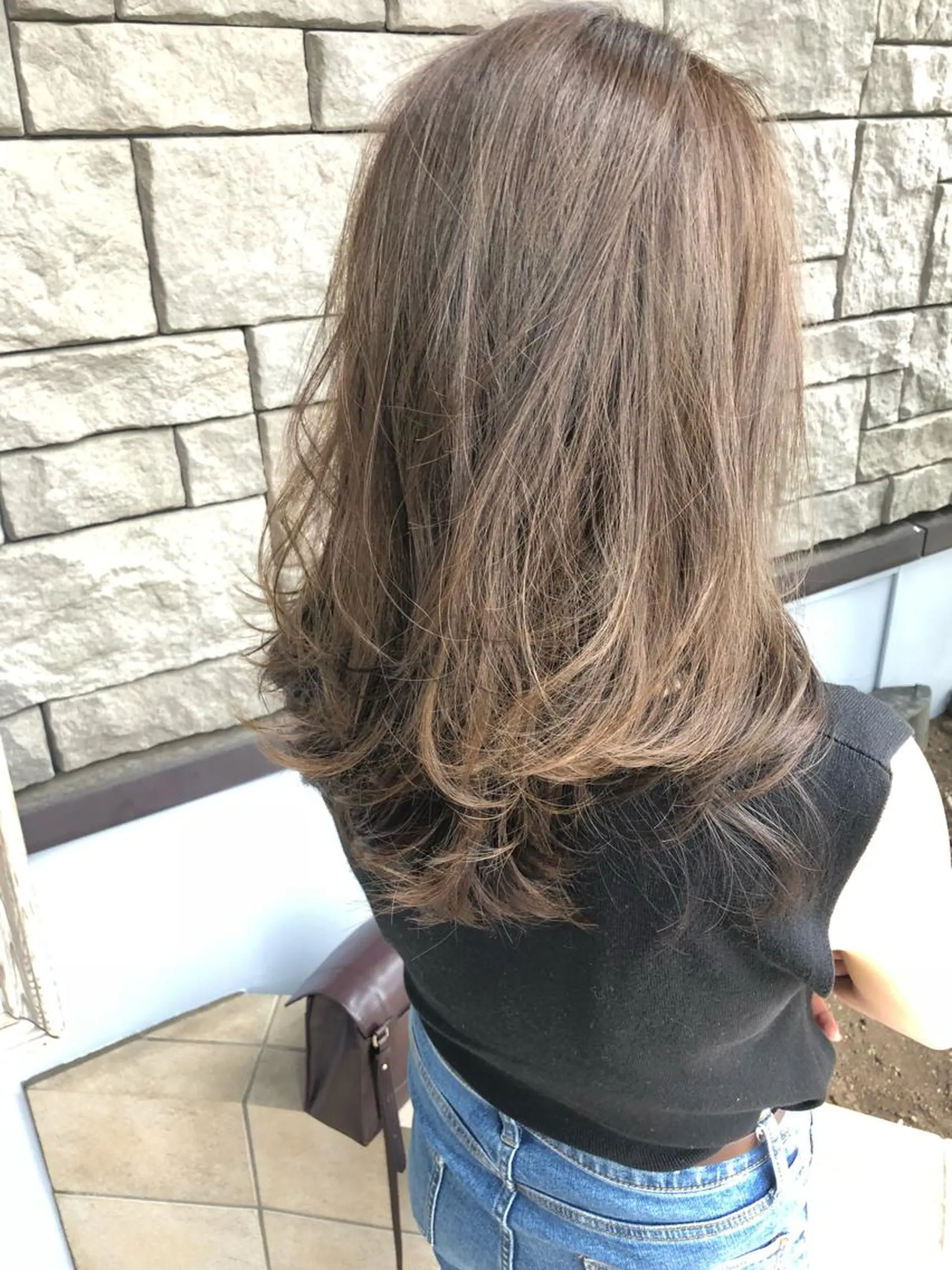 セミロング カラー 店長/mao/ 前髪/顔周りカットのヘアスタイル