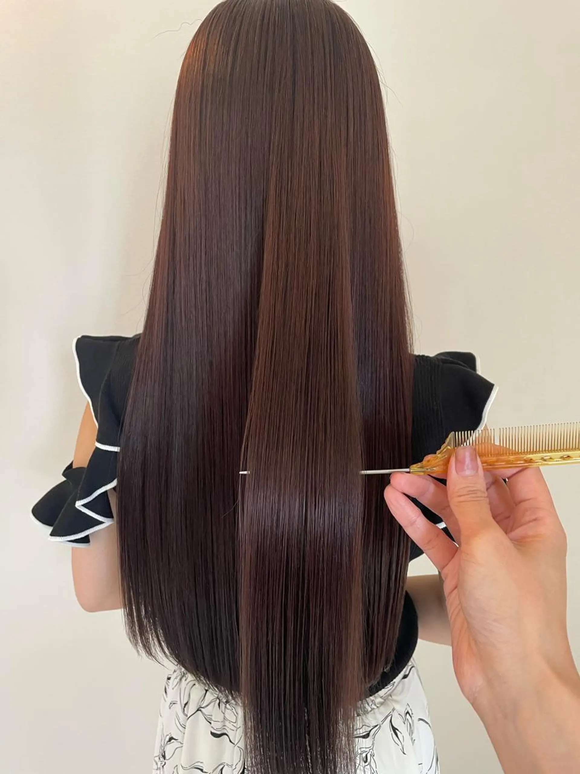 ロング 髪質改善 縮毛矯正 トリートメント 【SASE】大人上品 💍/ユウガ⭐️のヘアスタイル