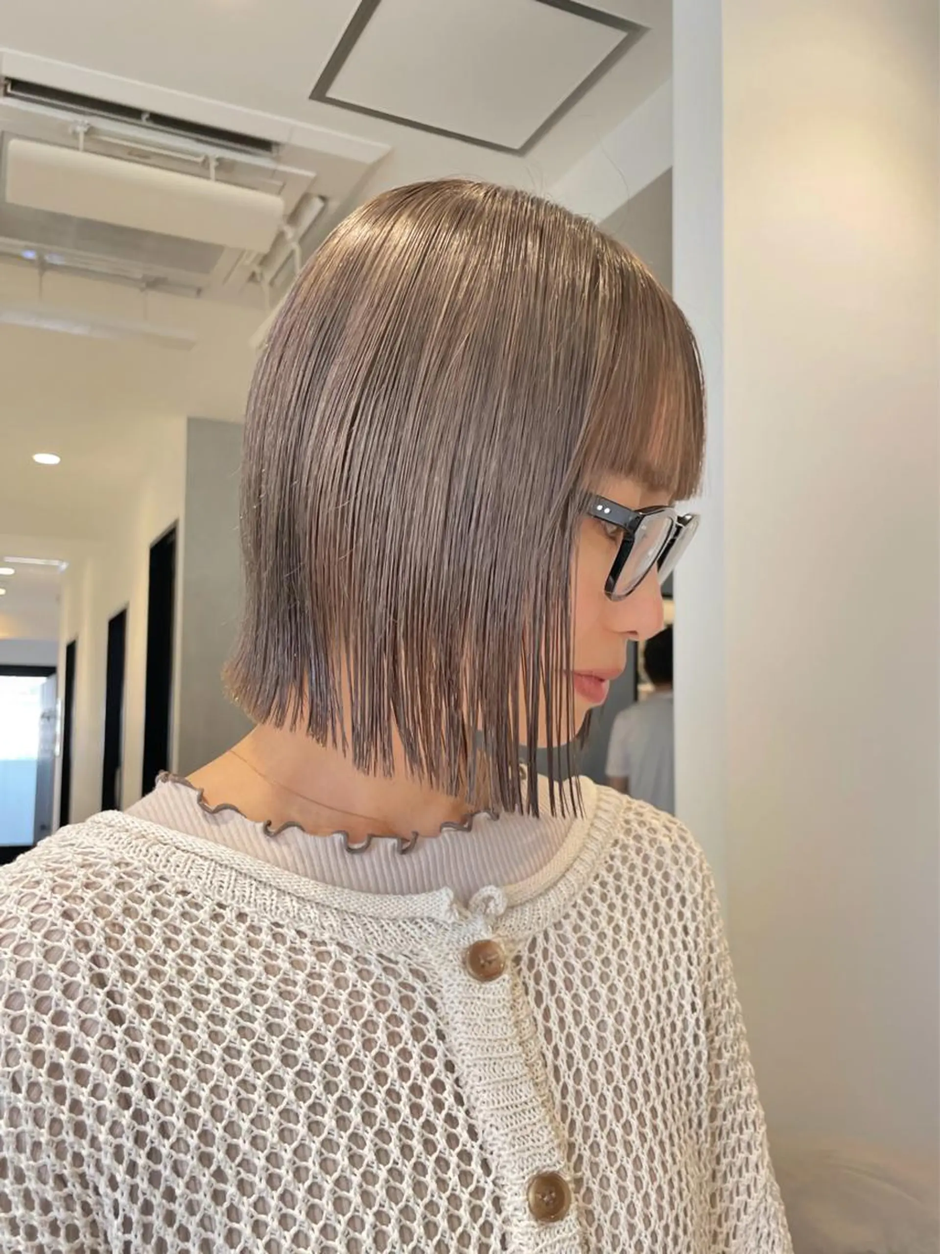 ショート カラー 切りっぱなしボブ ボブ カット トリートメント ヘアセット メンズ特化 パーマ/オザワのヘアスタイル