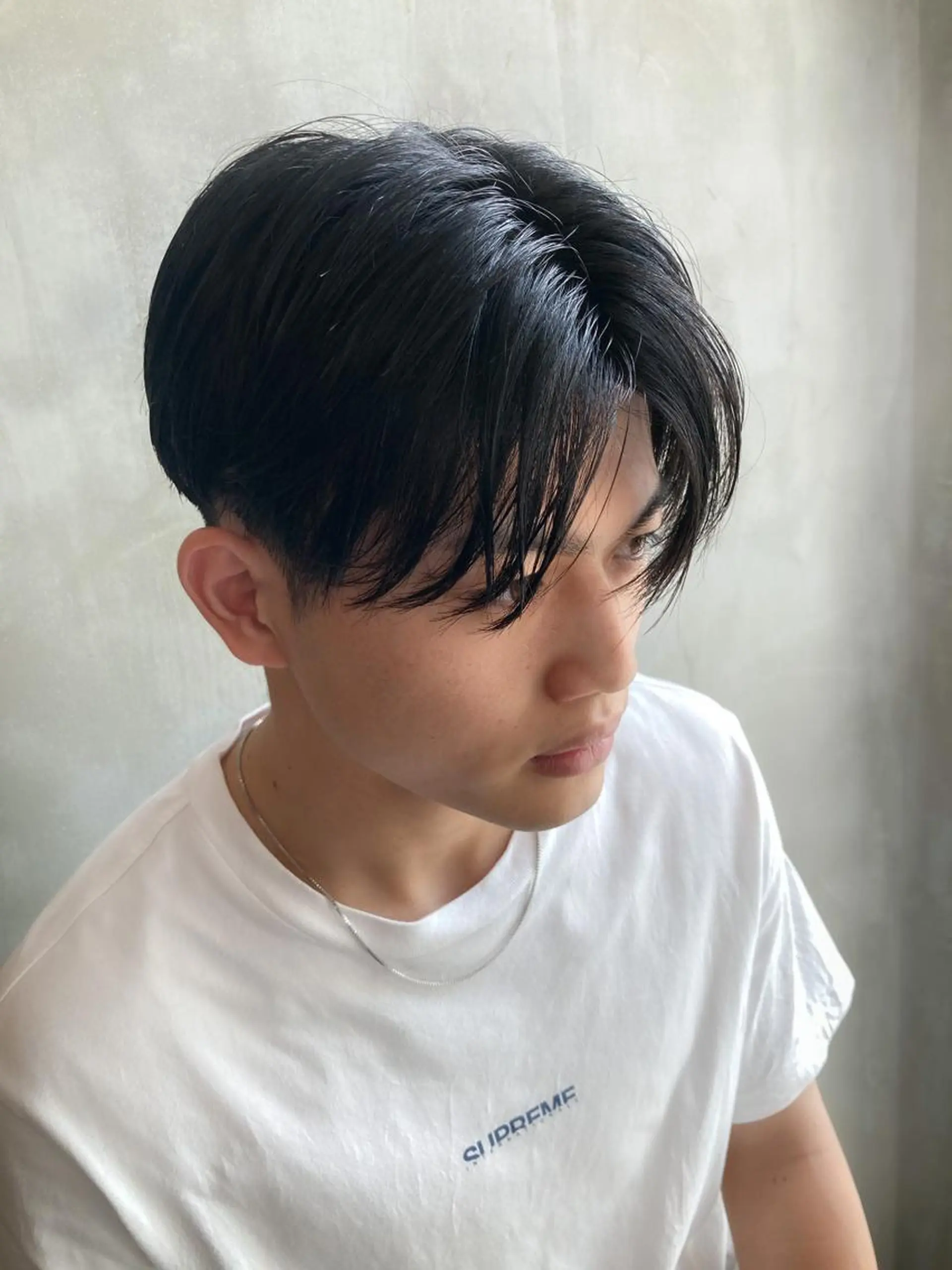 ショート カラー パーマ メンズ センターパート fifth JINGUMAE所属・波巻きスパイラルパー マ/シャドウパーマ駿のヘアスタイル