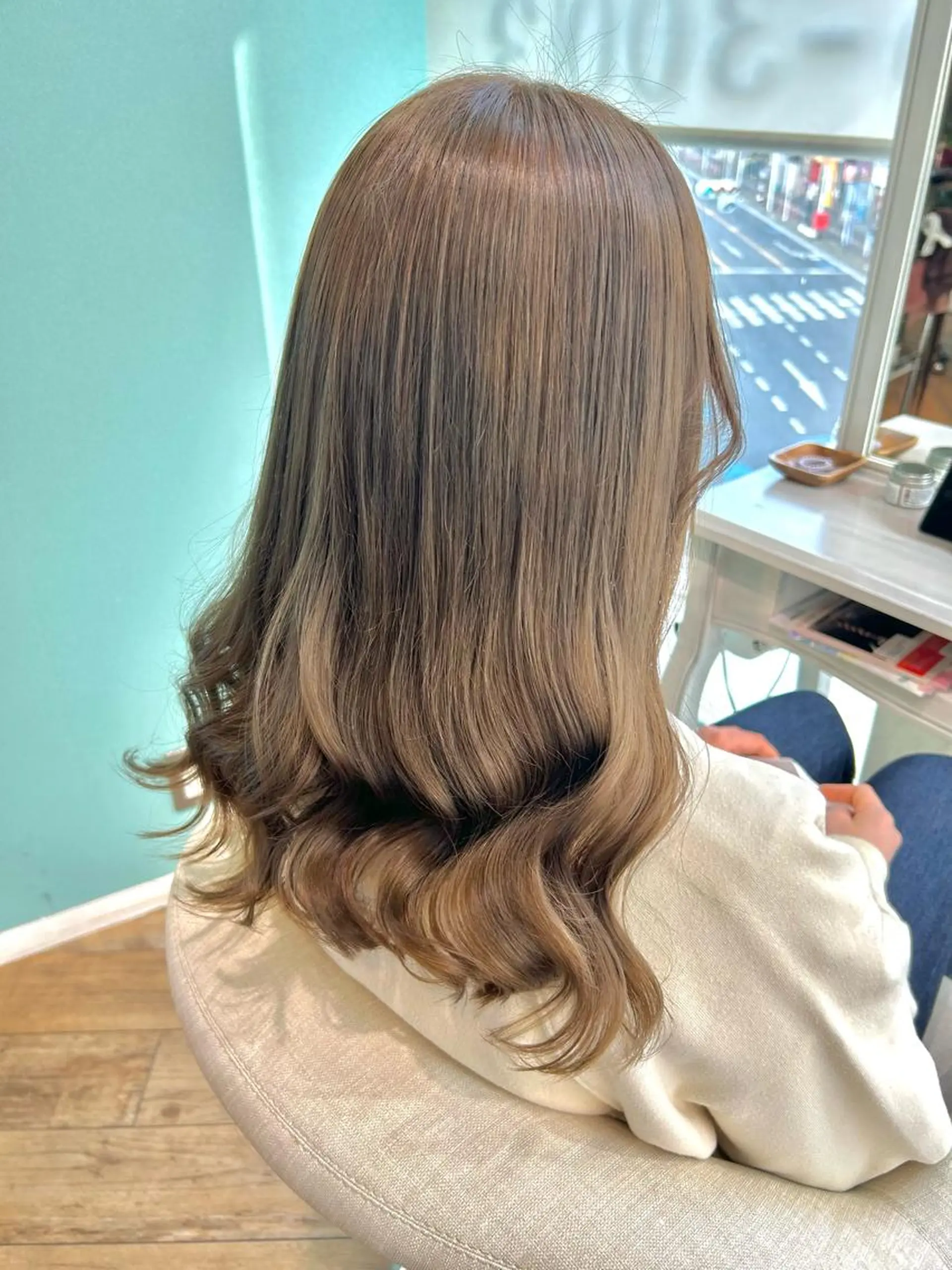 ロング カラー ヘアカラー トリートメント 🧸プルエクステ❤︎ ネイルKAO🧸のヘアスタイル