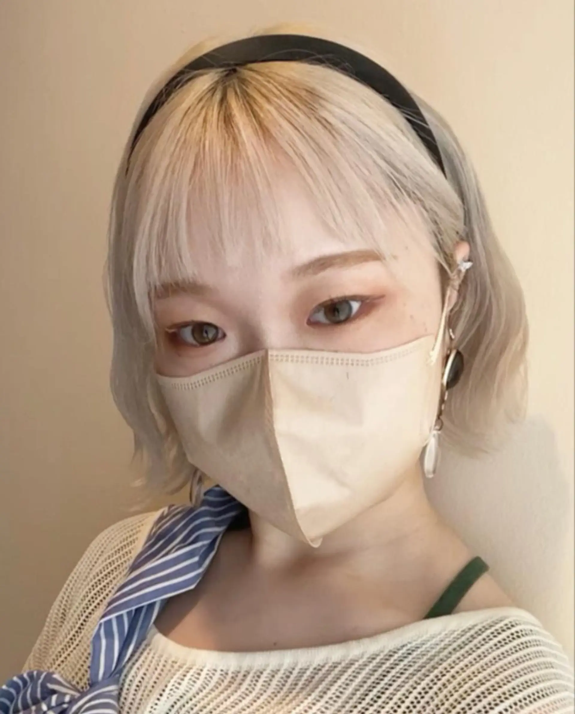 ショート カラー レイヤー/ボブ/透明 感カラー/nayuのヘアスタイル