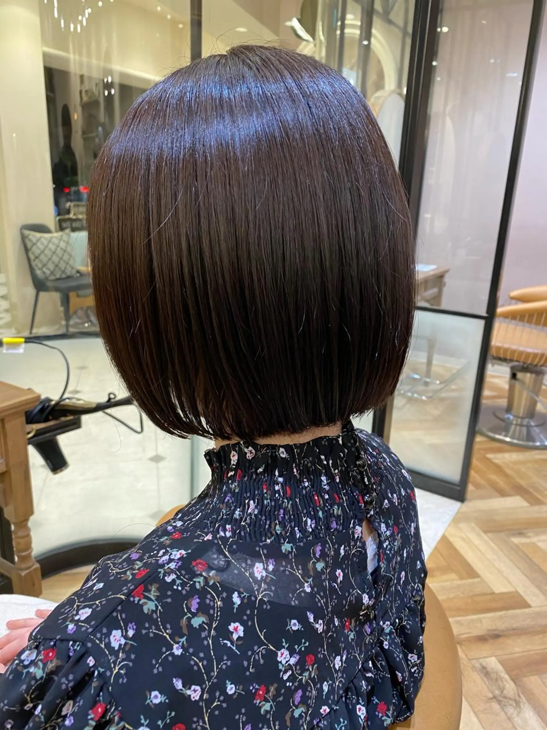 ショート カット ヘアカラー 縮毛矯正 トリートメント レイヤー/韓国/ボブ 縮毛矯正/畠中ケントのヘアスタイル