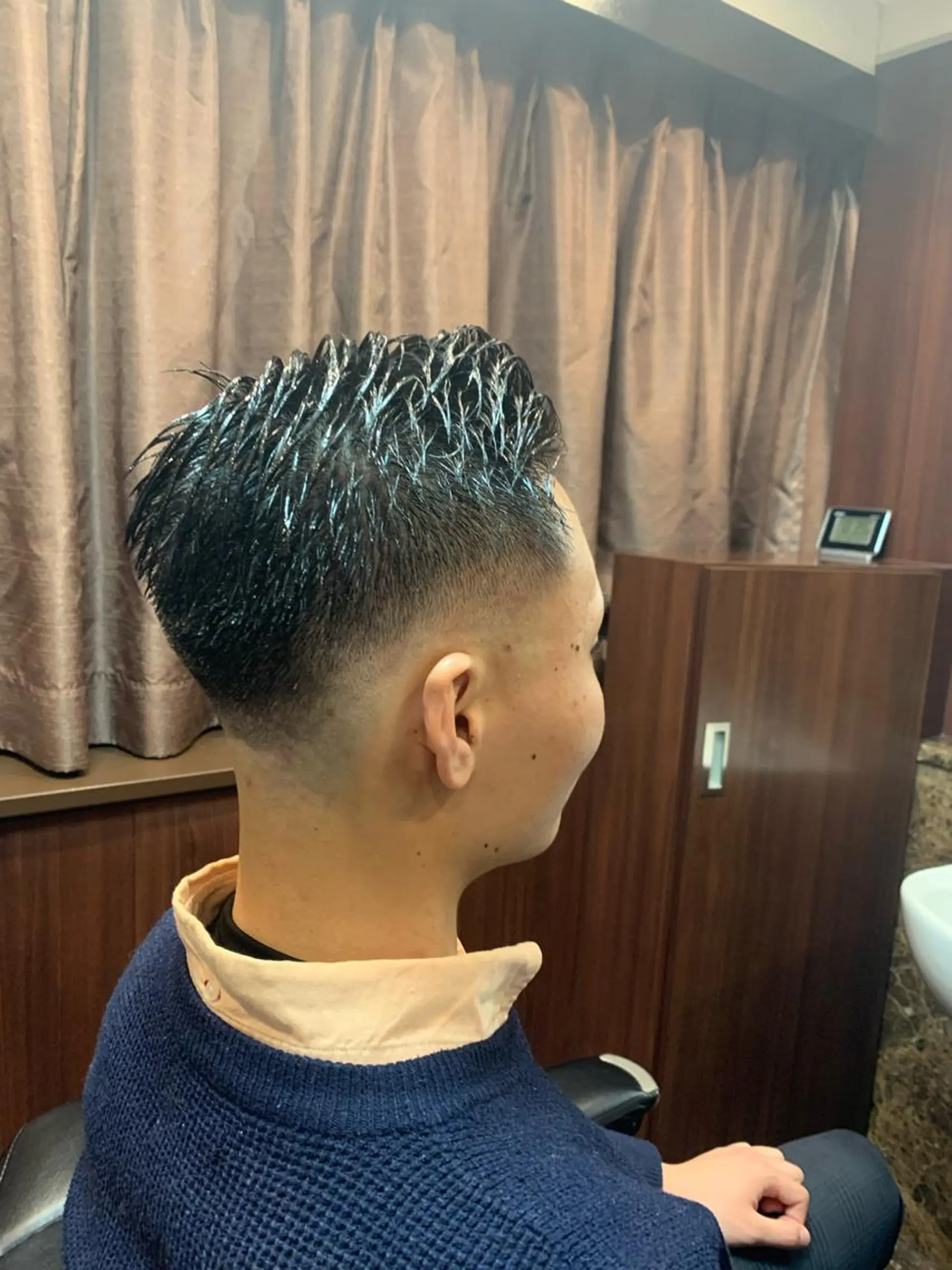 ショート パーマ メンズ ヒロ銀座 バーバーショップ神楽坂所属・ひらお あおとのヘアスタイル