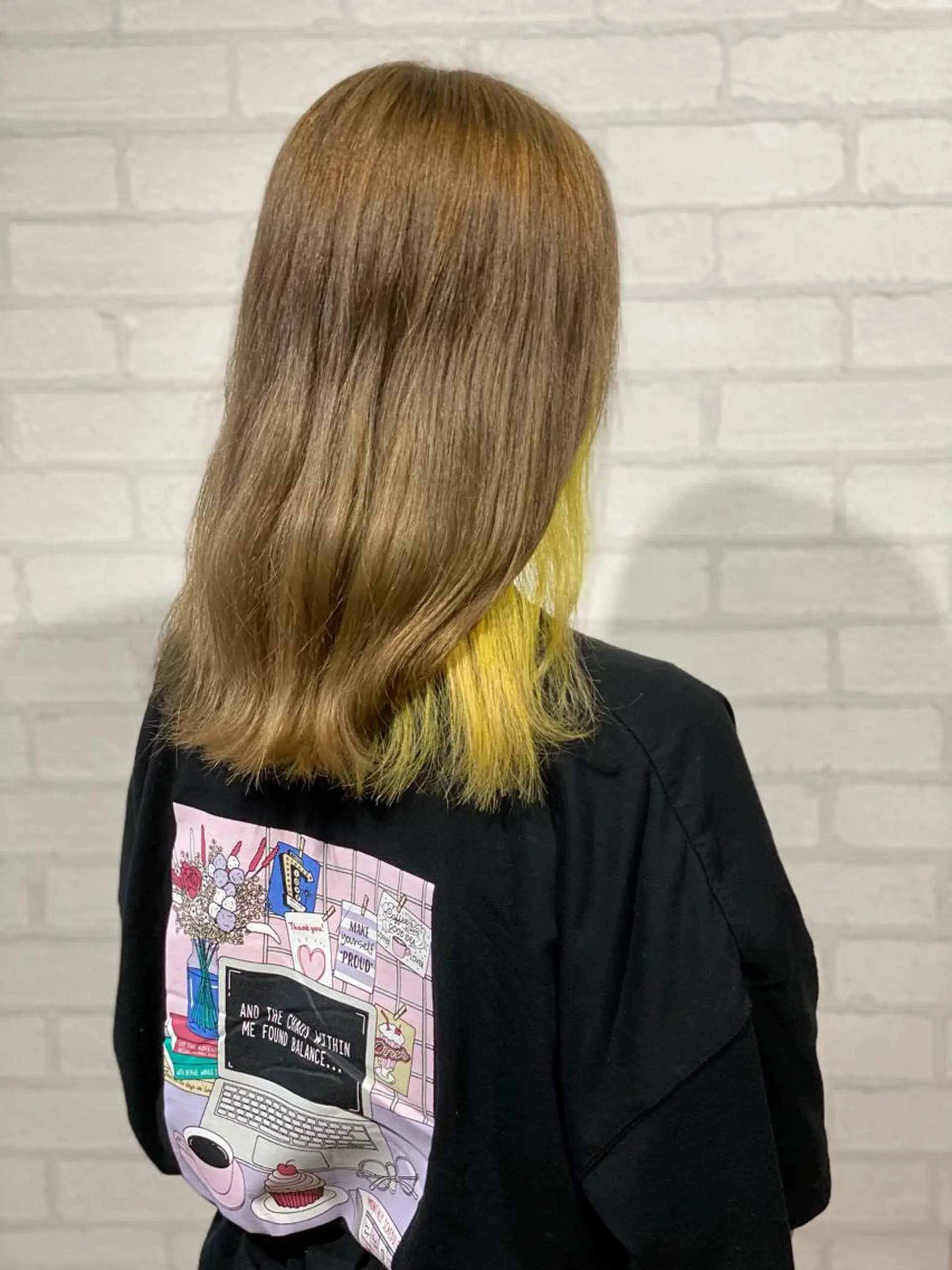 ロング カラー インナーカラー イエローカラー カット ヘアカラー ✨ハイトーン カラー福岡拓也✨のヘアスタイル