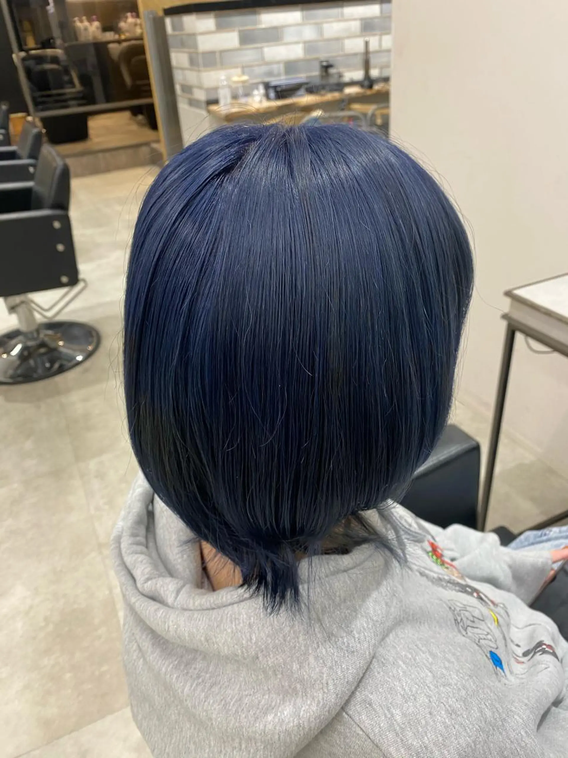 ショート カラー ブルーカラー ネイビーカラー ピンク/ベージュ /似合わせ/田島百華のヘアスタイル