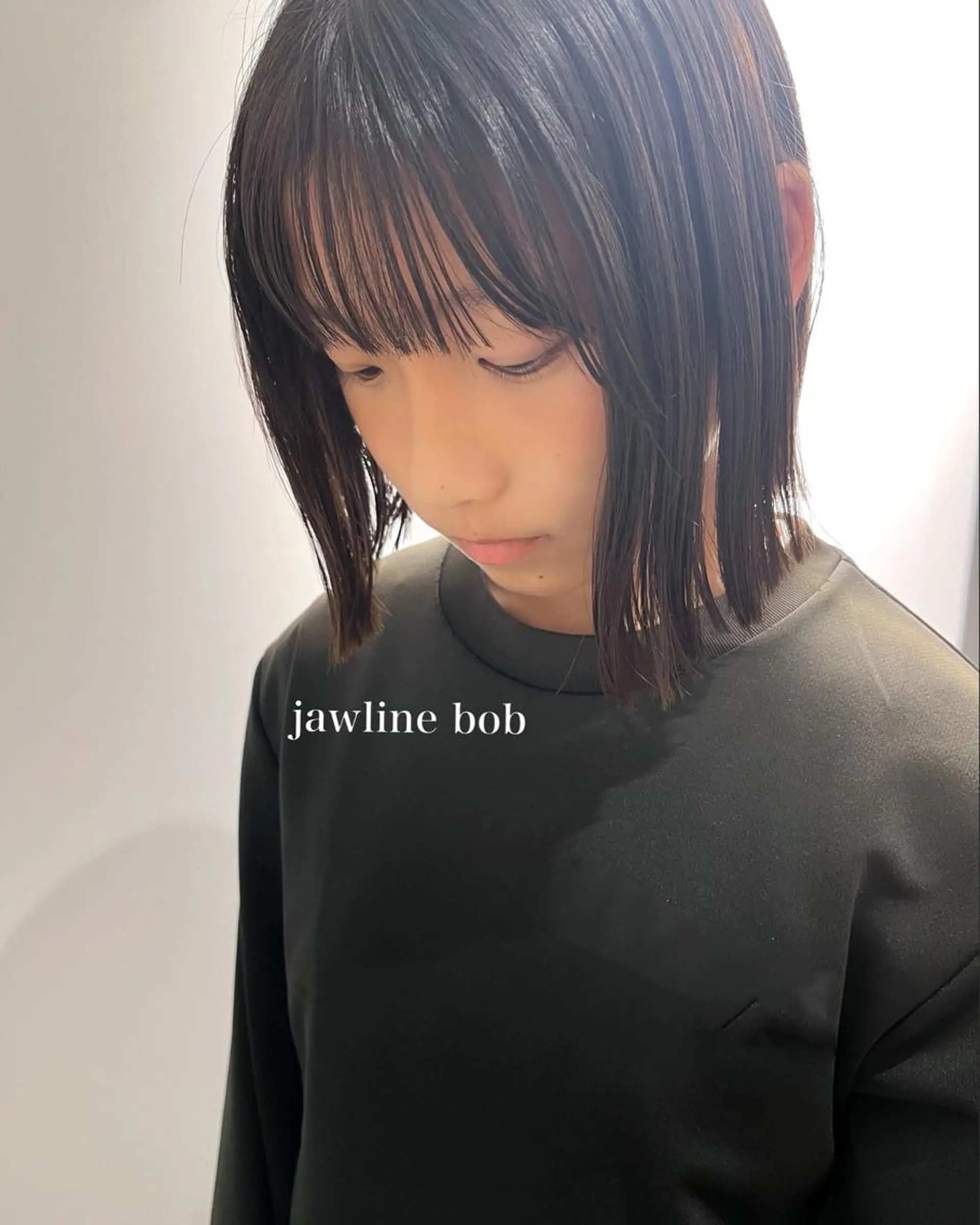 ショート 切りっぱなしボブ ボブ Aem.所属・あすか Aem.カラーリストのヘアスタイル