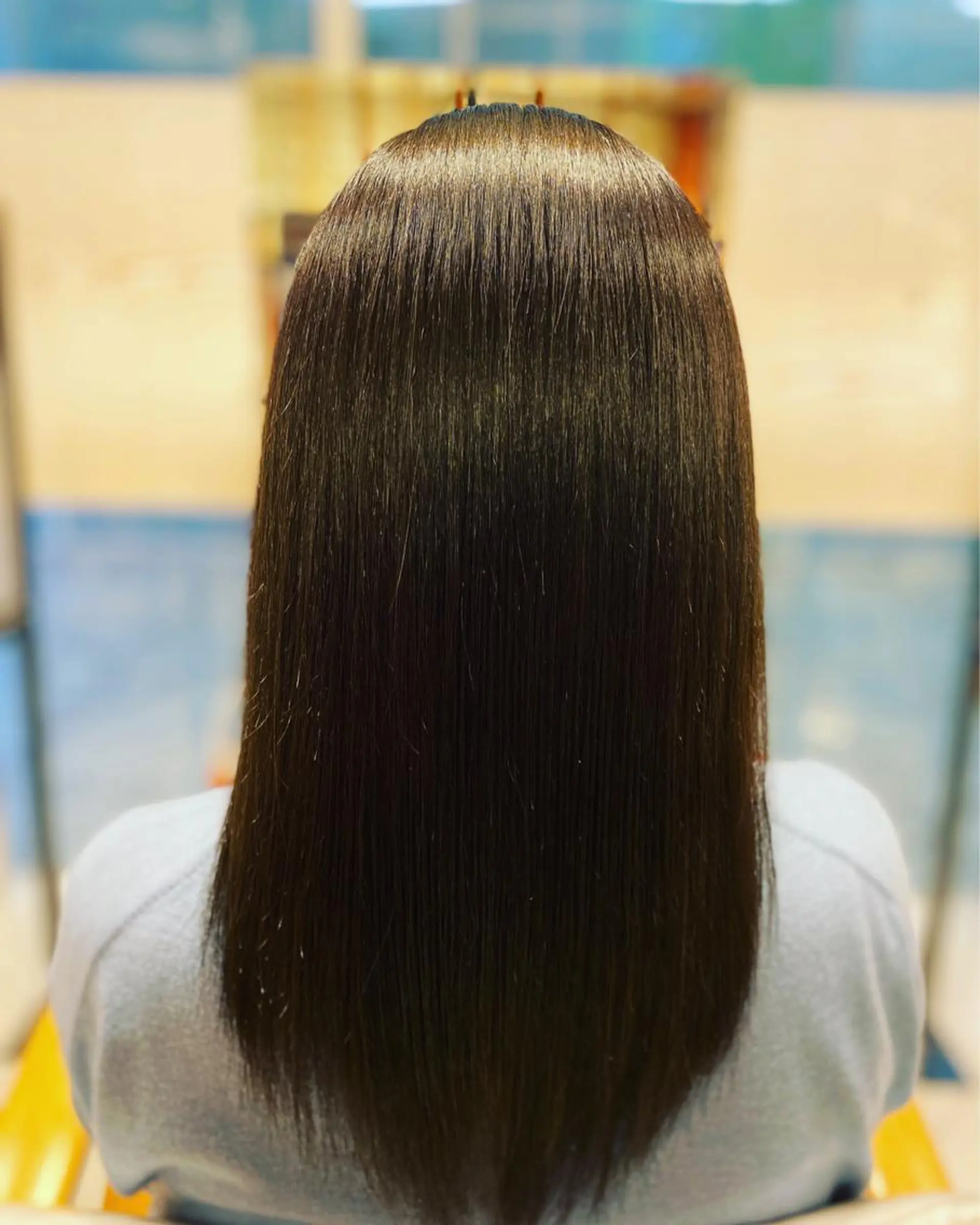 ロング カット ヘアカラー 縮毛矯正 セラ町田店所属・へんみ みかのヘアスタイル