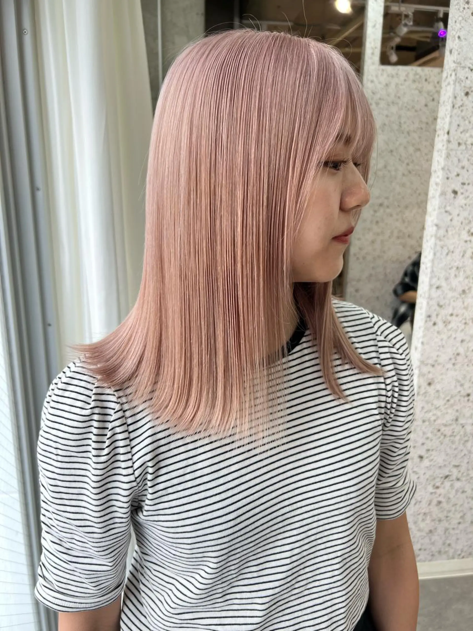 セミロング カラー ヘアアレンジ セミロングパーマ ブリーチ ケアブリーチ ダブルカラー ハイライトカラー ヘアカラー トリートメント lani ブリーチ /ダブルカラーのヘアスタイル