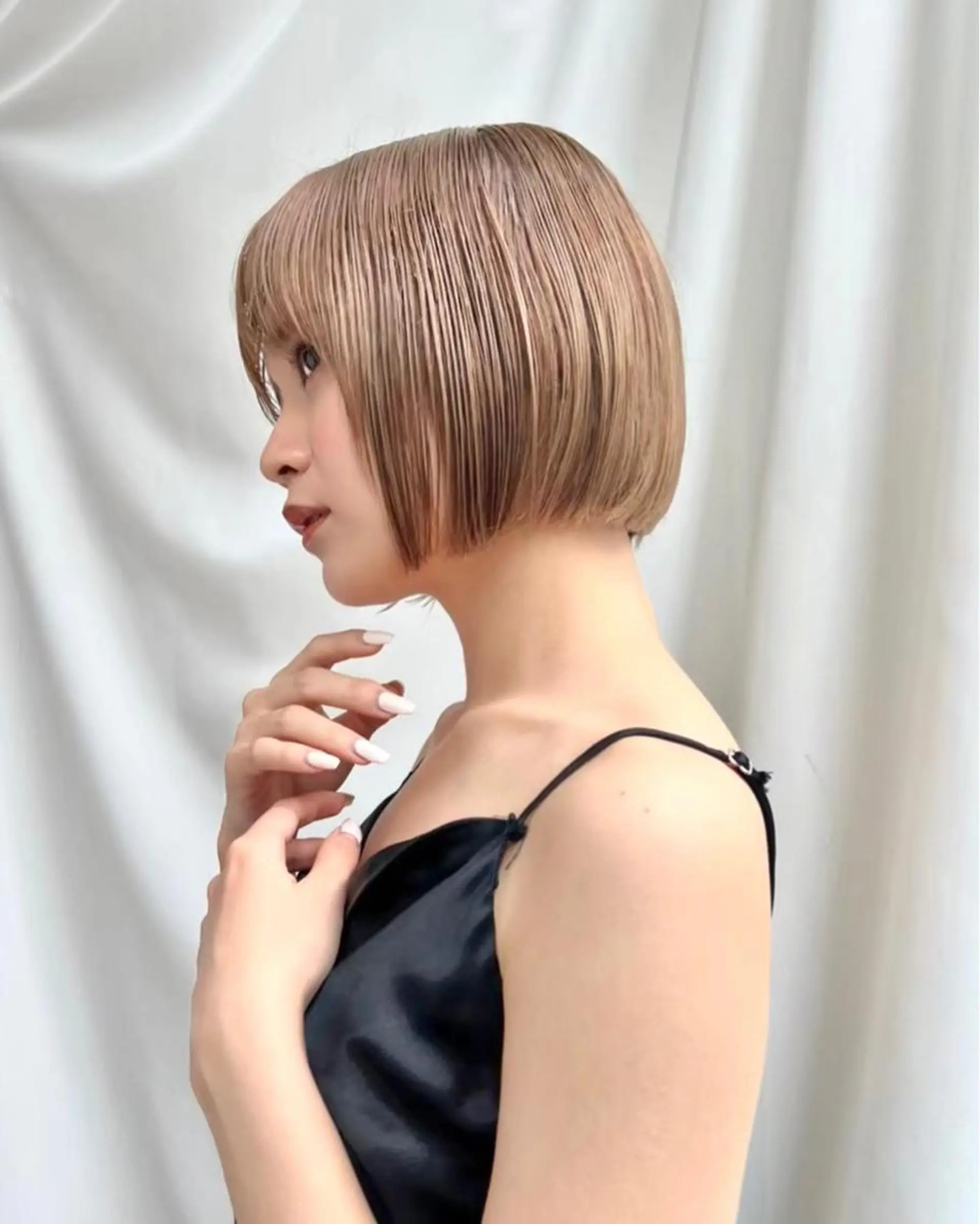 ショート カラー ベージュカラー 透明感カラー グレージュ ボブ カット ヘアカラー トリートメント レイヤー専門家 ダブルカラー修のヘアスタイル