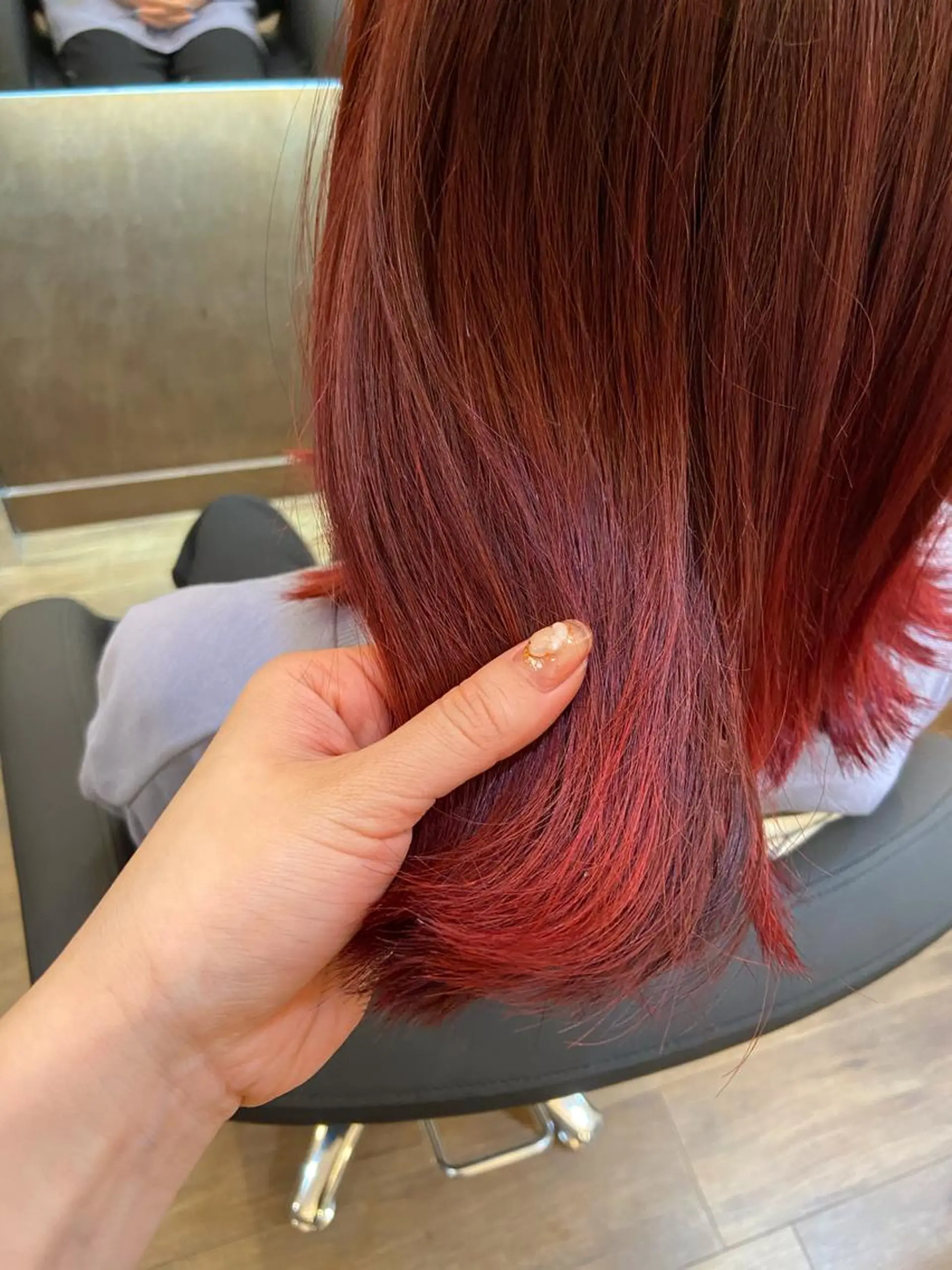 セミロング カラー カット ヘアカラー 透明感韓国ヘア♡ みつきのヘアスタイル