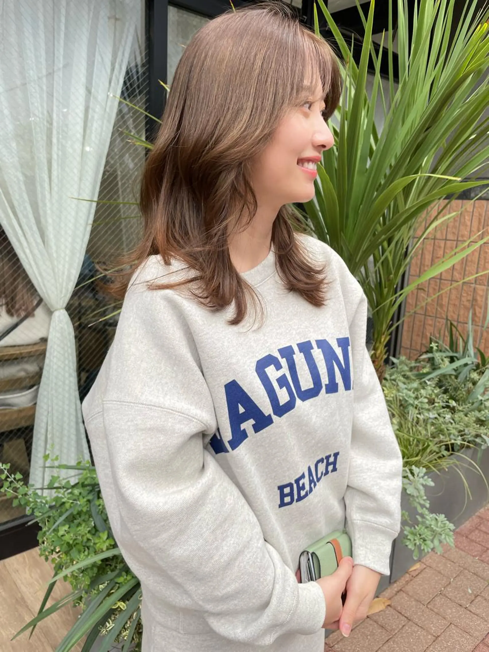 セミロング カラー カット ヘアカラー トリートメント レイヤー/顔周り /AKARIのヘアスタイル