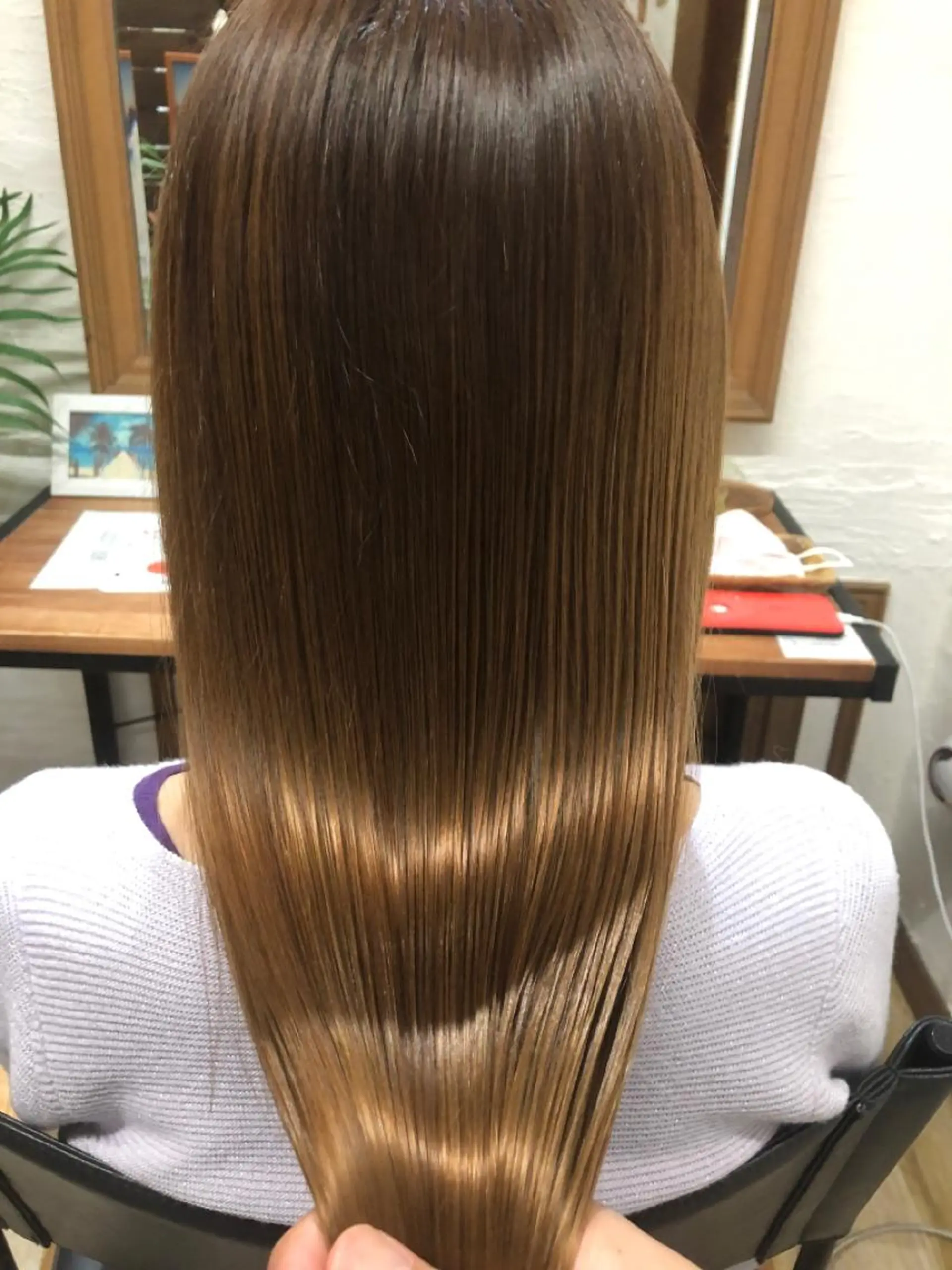 ロング 縮毛矯正 カット 縮毛矯正 トリートメント hair salon Arllon(アルロン)所属・酸性縮毛矯正　美髪 特化サロン　八百村のヘアスタイル