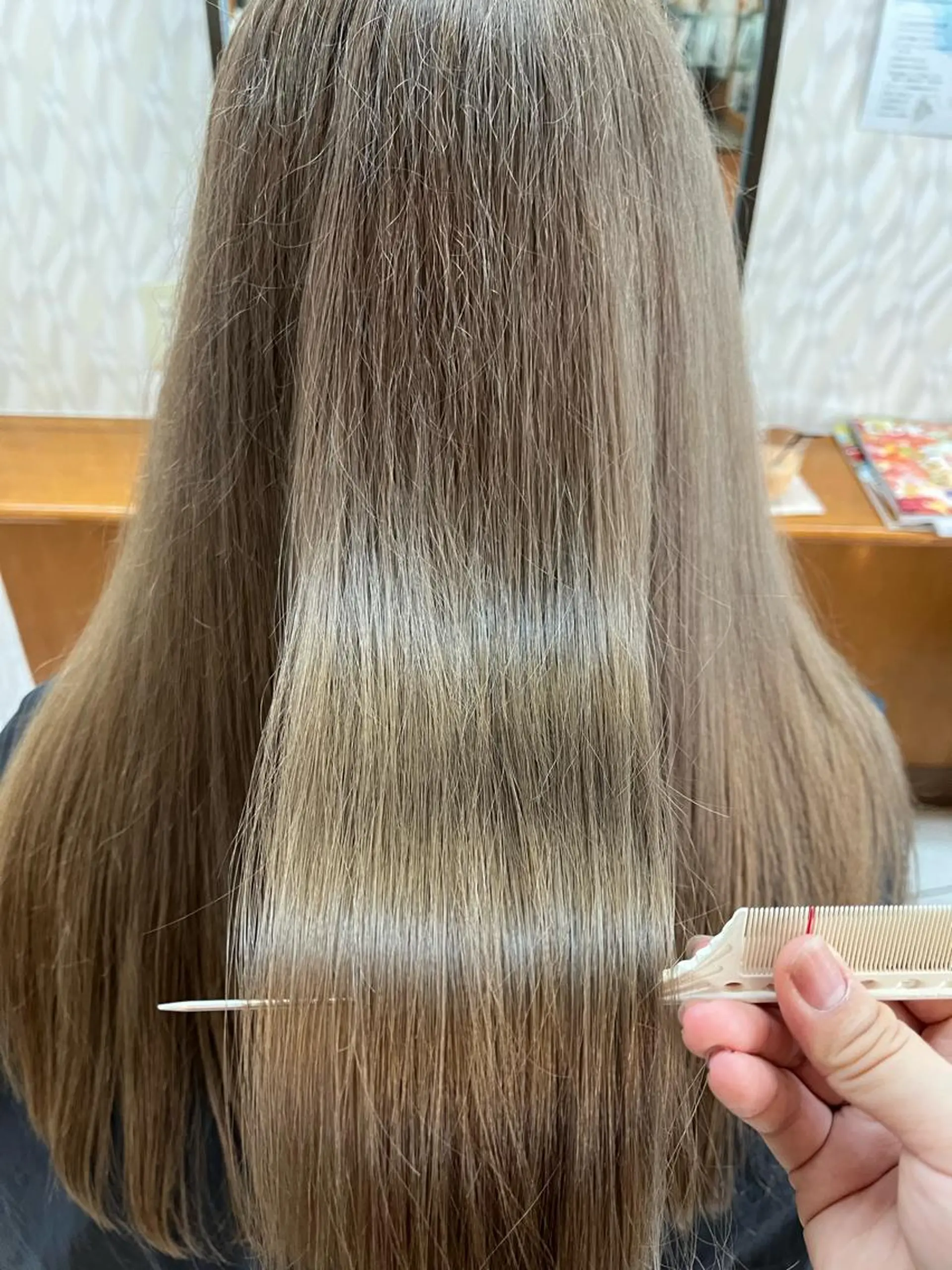 ロング カラー 熊谷 はつなのヘアスタイル