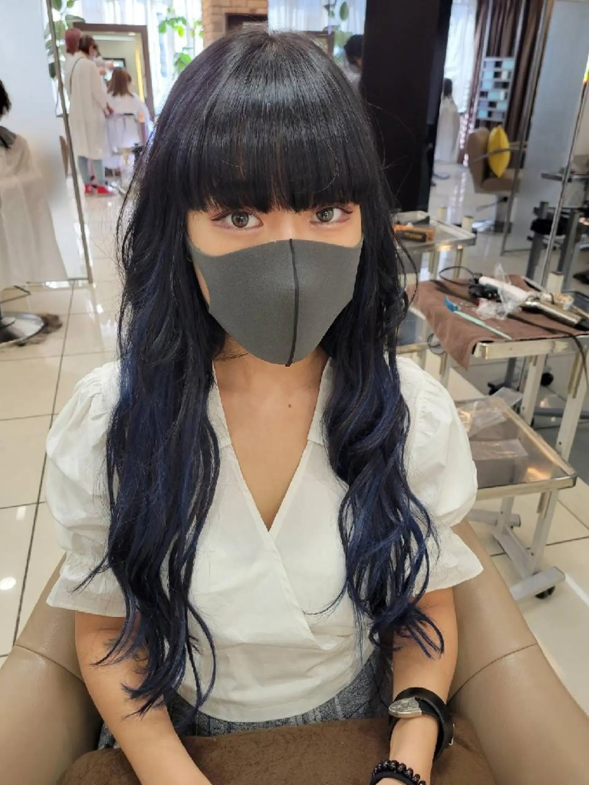 ロング カラー 羽エクステ🩷 🤍まき🤍のヘアスタイル