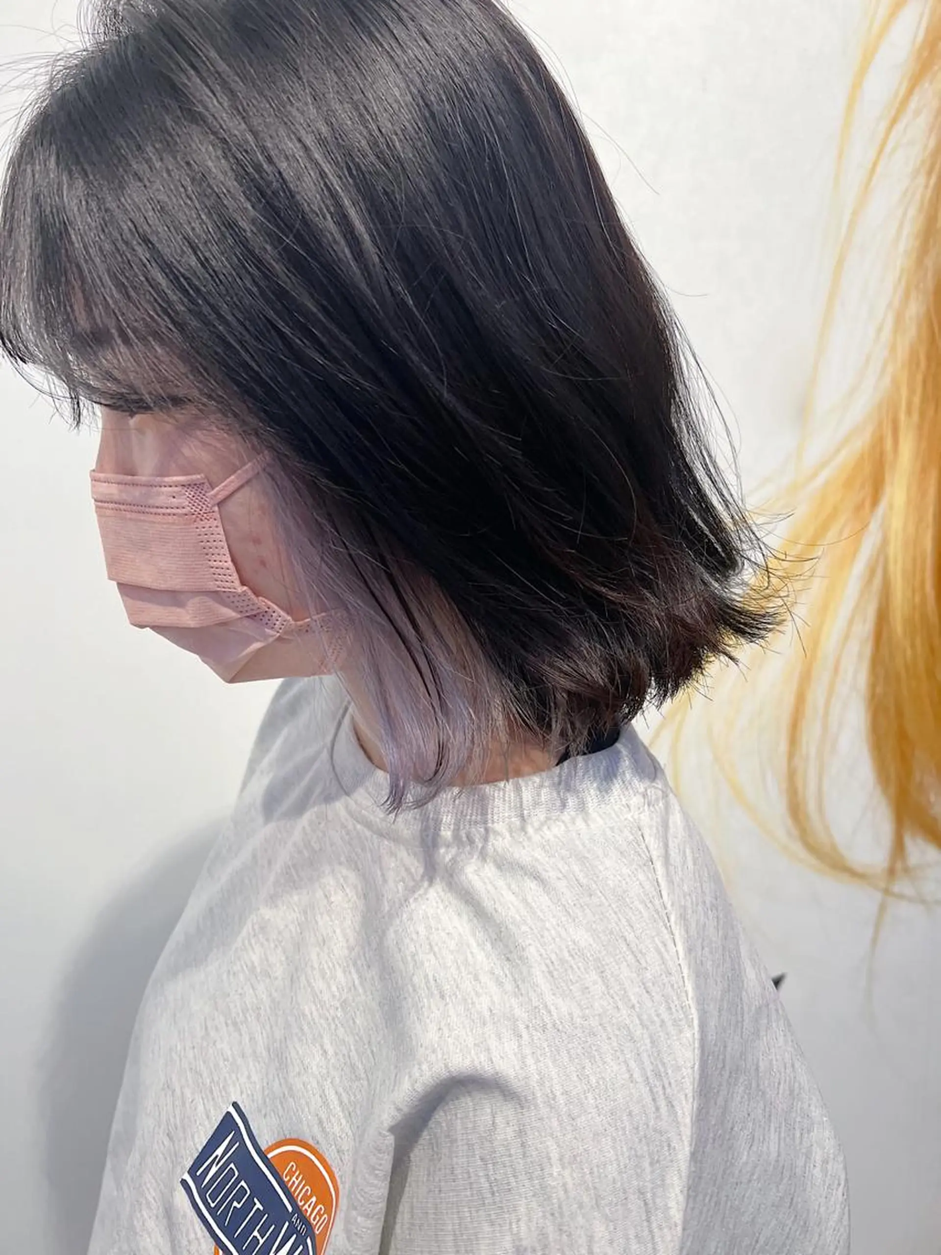 ミディアム カラー ブリーチ 透明感カラー 髪質改善 トリートメント ヘアカラー ブリーチカラー/ 岩破瑞希のヘアスタイル